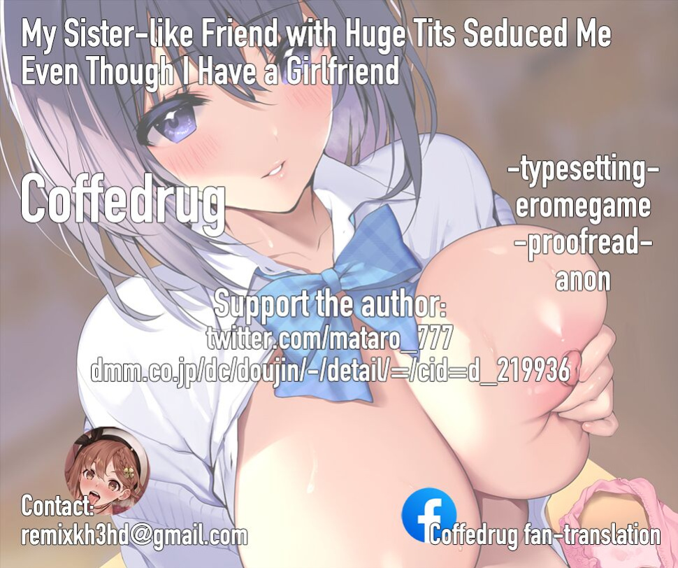 [Mataro (Mataro)] Imouto-kei Kyonyuu no Shinyuu ga Kanojo no Iru Ore o Yuuwaku Shite Kita | My Sister-like Friend with Huge Tits Seduced Me Even Though I Have a Girlfriend [Coffedrug]