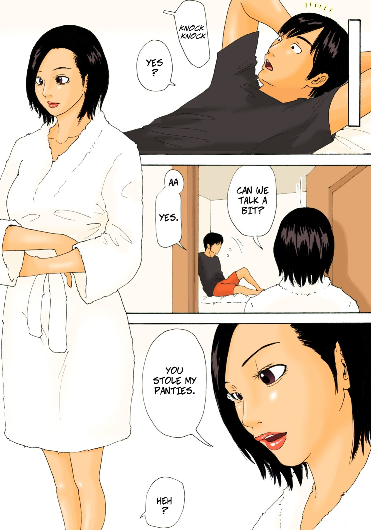 [Kiyokawa Zaidan (Kiyokawa Nijiko)] Kanchigai Tsuma ga Nureginu Oi ni Semattara Soku Gattai - If a Horny Wife Approaches Her Nephew She'll Get Fucked Immediatly