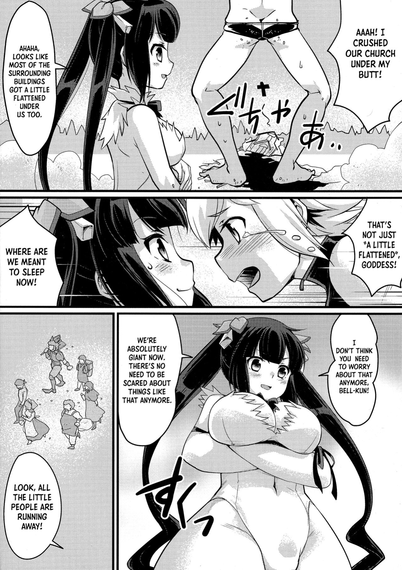 (C88) [Torajima-shi Kouhouka (Torajimaneko)] Ookii Koto wa Ii Koto Da!? | Bigger Is Better!? (Dungeon ni Deai o Motomeru no wa Machigatteiru Darou ka) [No.1 Idle Translations]
