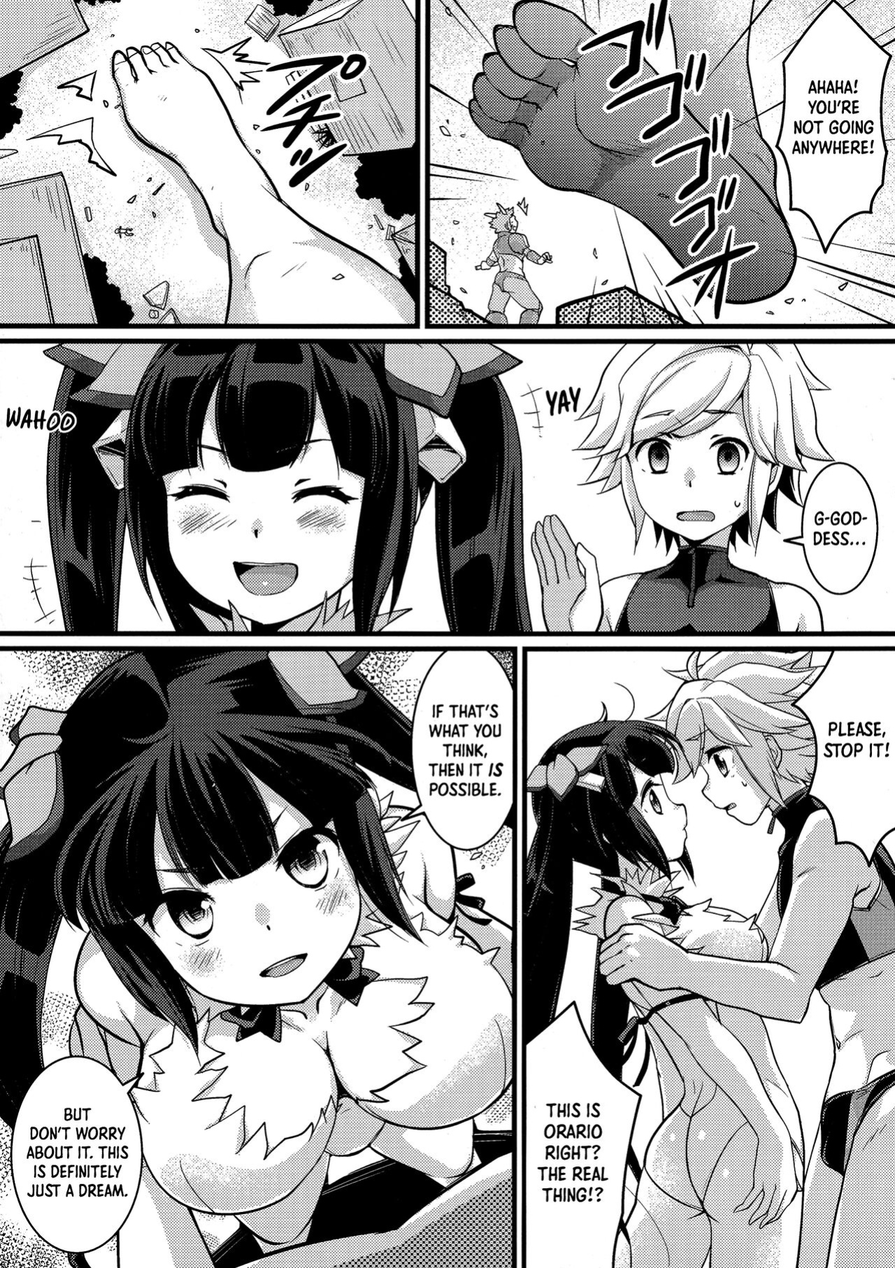 (C88) [Torajima-shi Kouhouka (Torajimaneko)] Ookii Koto wa Ii Koto Da!? | Bigger Is Better!? (Dungeon ni Deai o Motomeru no wa Machigatteiru Darou ka) [No.1 Idle Translations]