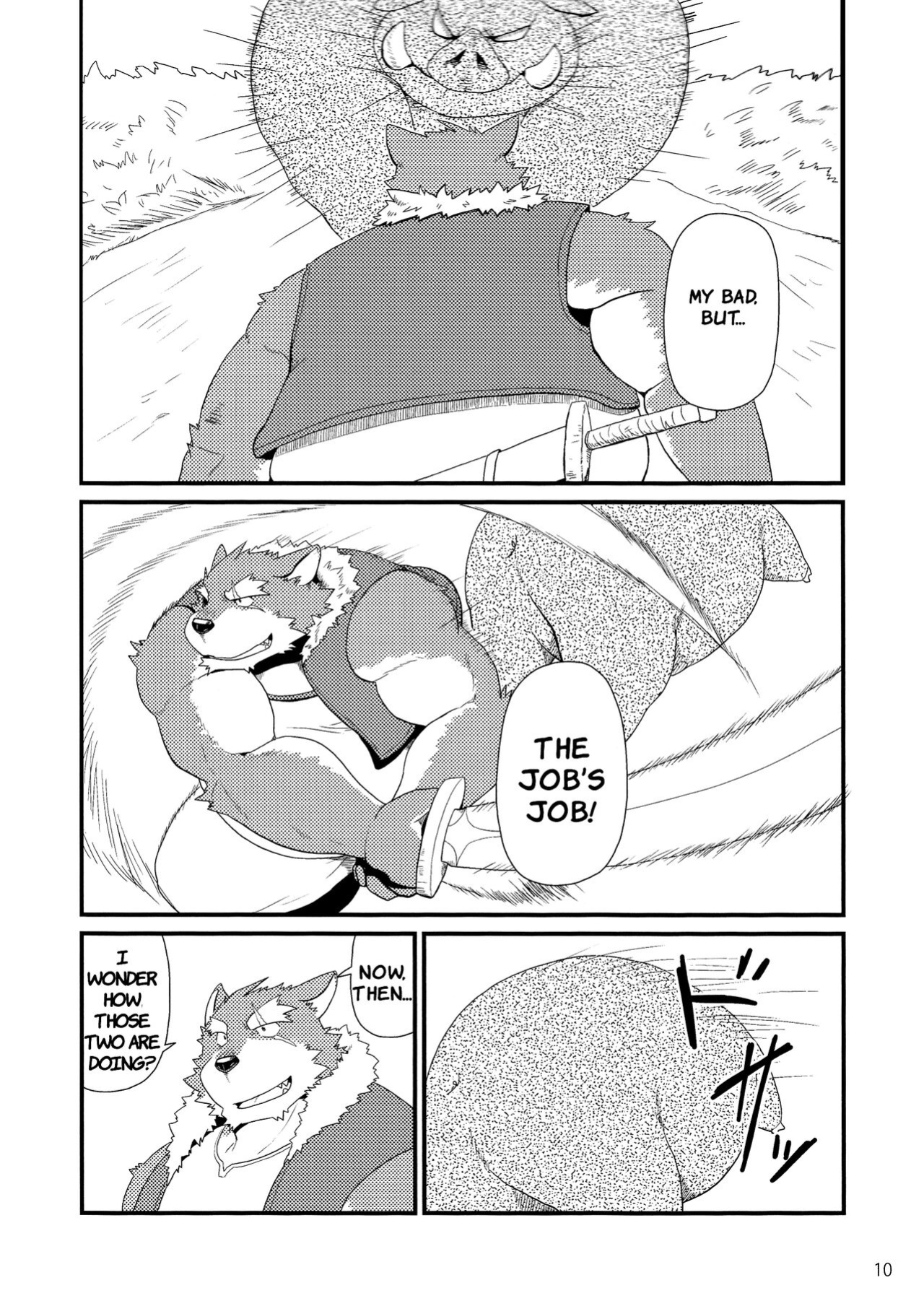 (Shinshun Kemoket) [KAKUNI (Iwano)] Oyabun to Himitsu no Irai | Boss and The Secret Request {Rhyhorn}