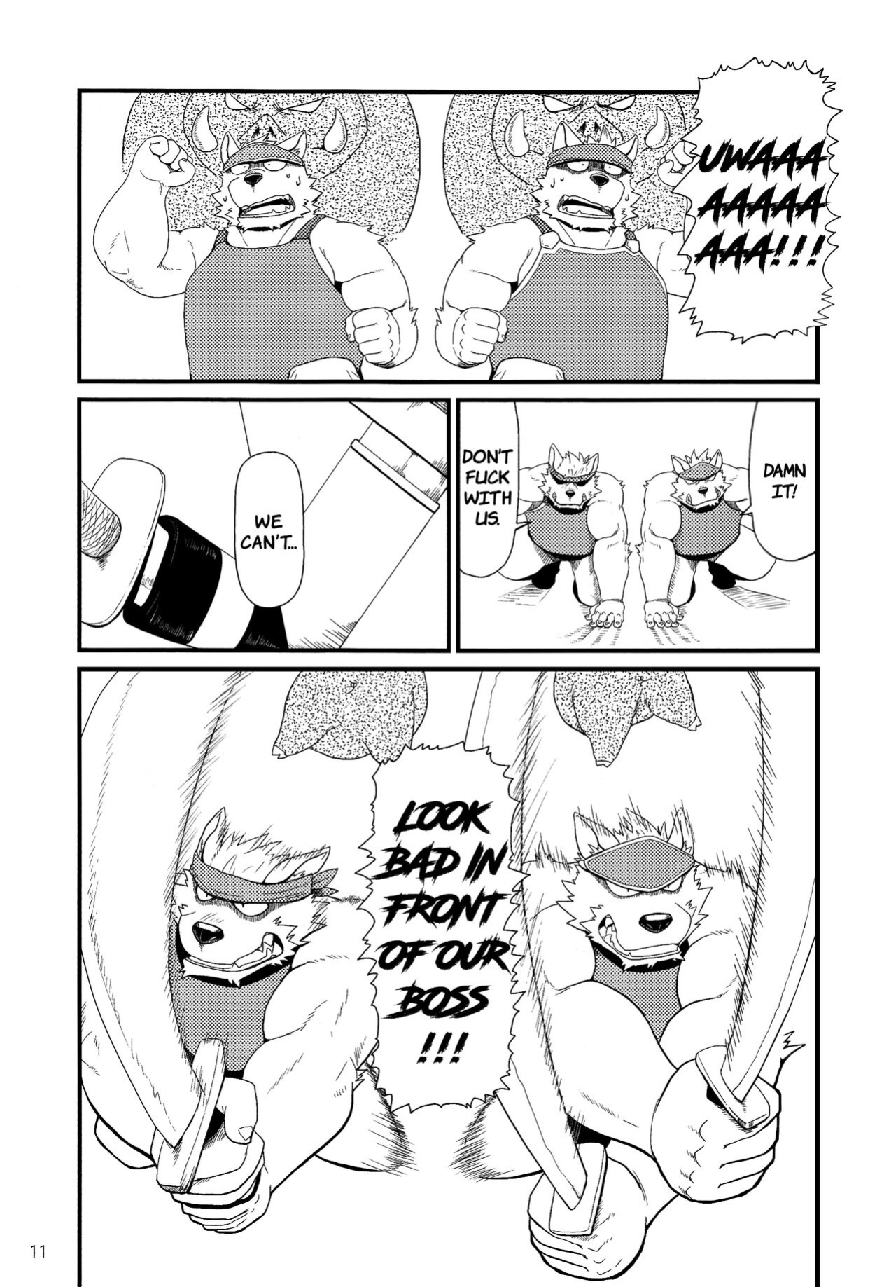(Shinshun Kemoket) [KAKUNI (Iwano)] Oyabun to Himitsu no Irai | Boss and The Secret Request {Rhyhorn}