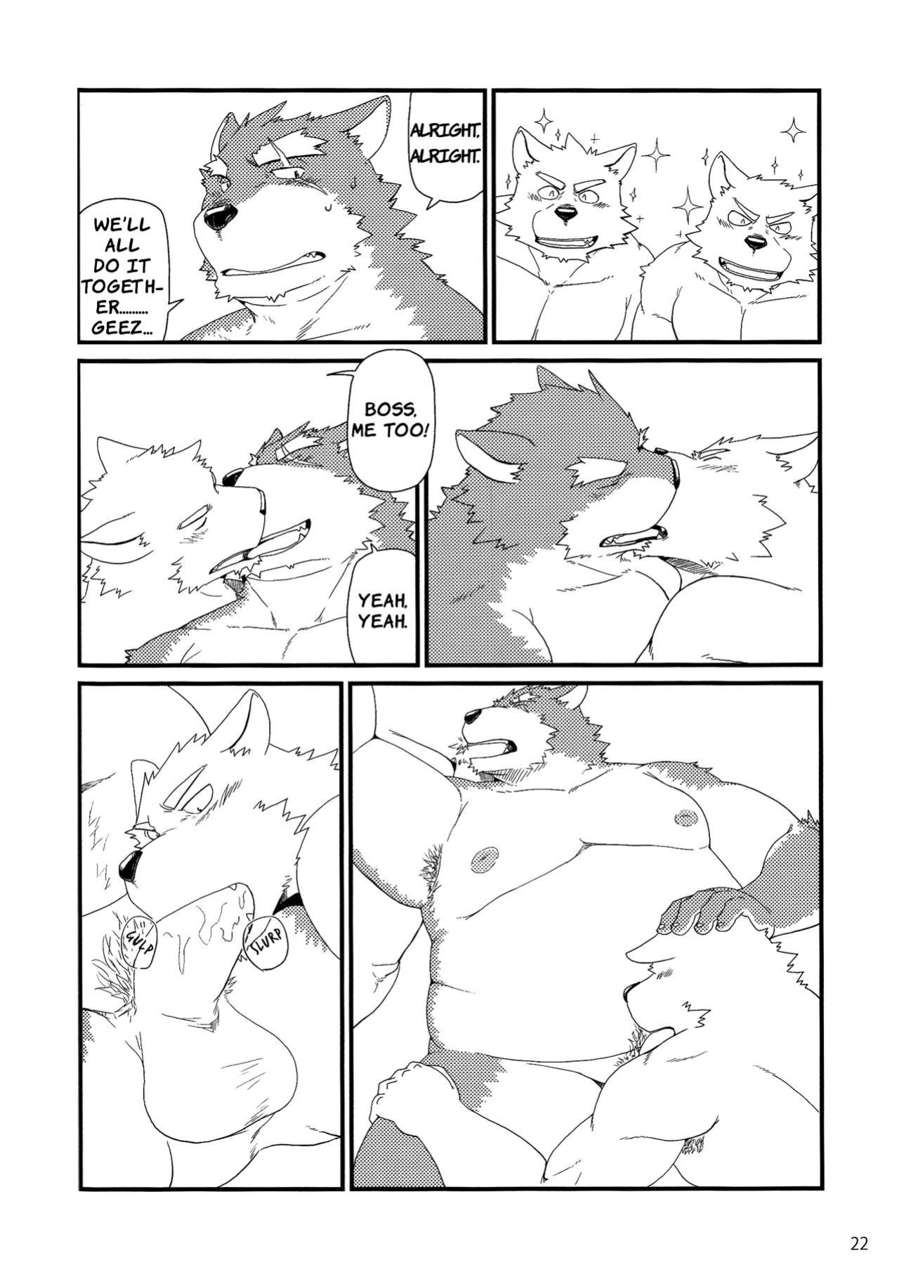 (Shinshun Kemoket) [KAKUNI (Iwano)] Oyabun to Himitsu no Irai | Boss and The Secret Request {Rhyhorn}