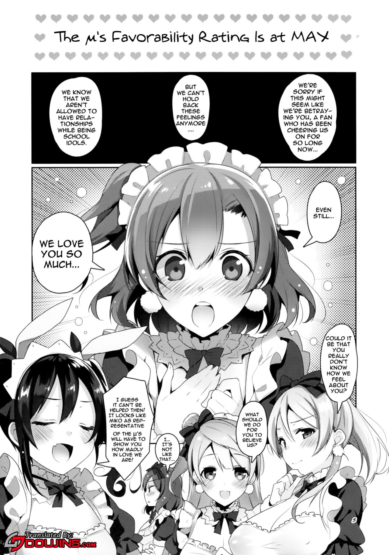 (C87) [Jitaku Ijouari! (Neet)] μ's ga Mujouken de Suki ni Narudake no Hon | A Book Where The μ's Unconditionally Love You (Love Live!)