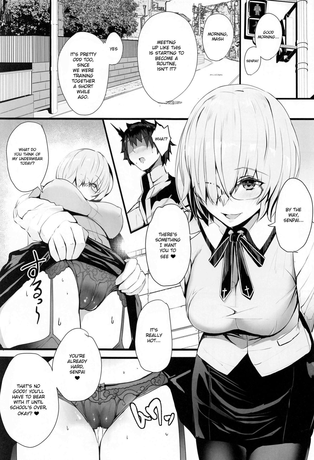 (C99) [Yurutto Pocket (Untue)] Mash to Koukou Seikatsu Daisanwa Suimin Ecchi Hen (Fate/Grand Order) [Shiromaru]