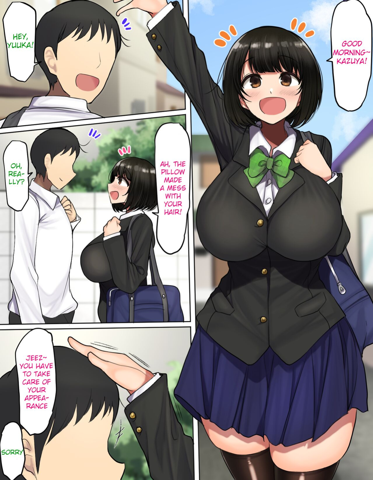 [Hamusuta-nonikomi (Motsuaki)] YUUKA'S VERSION of Because my childhood friend is not interested in sex, I fucked his friend instead [Rewrite]
