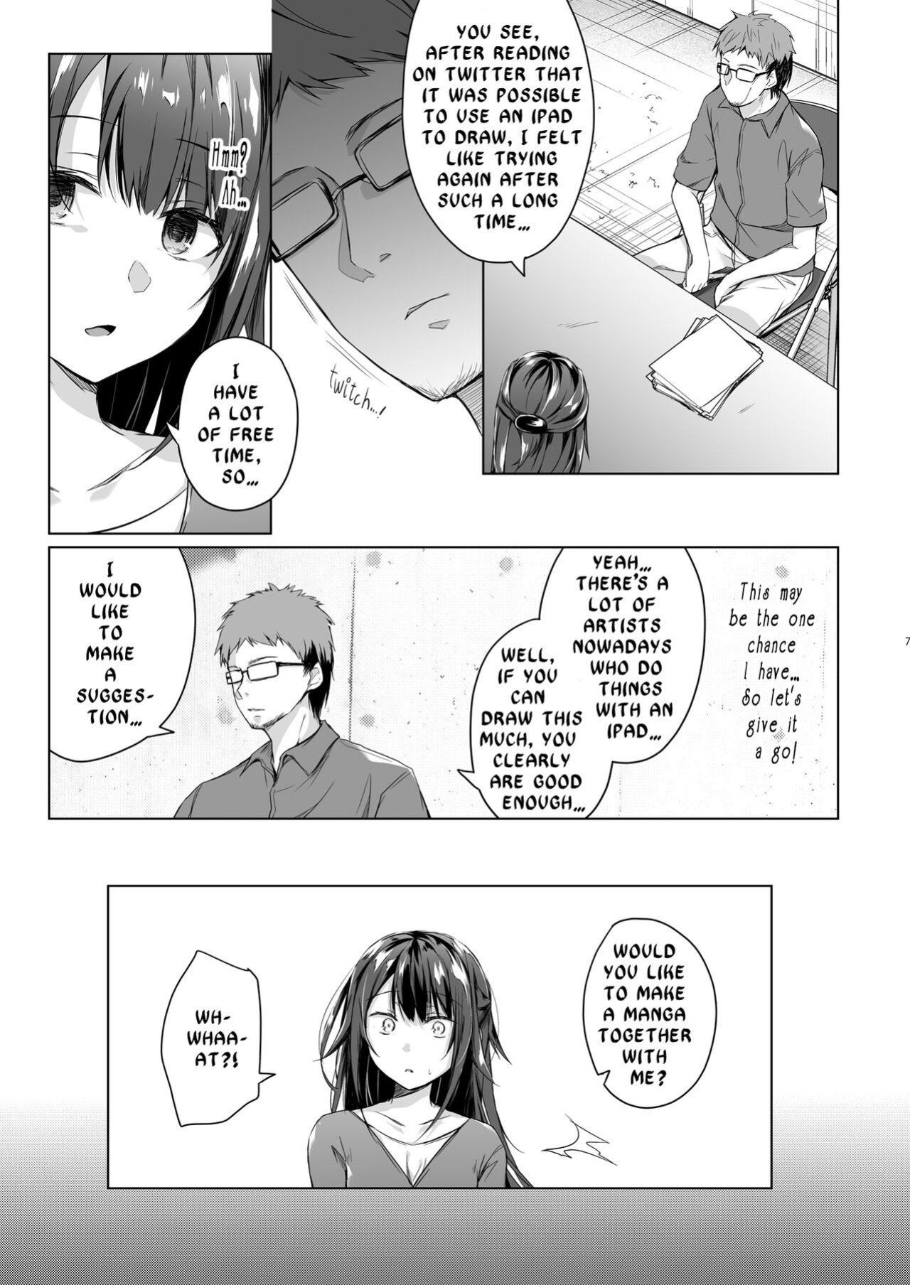 [Hirahira (Hirari)] Doujin Event no Shucchou Henshuubu ni Itta Hi kara Tsuma no Yousu ga... | My wife has been acting weird since the doujin convention…