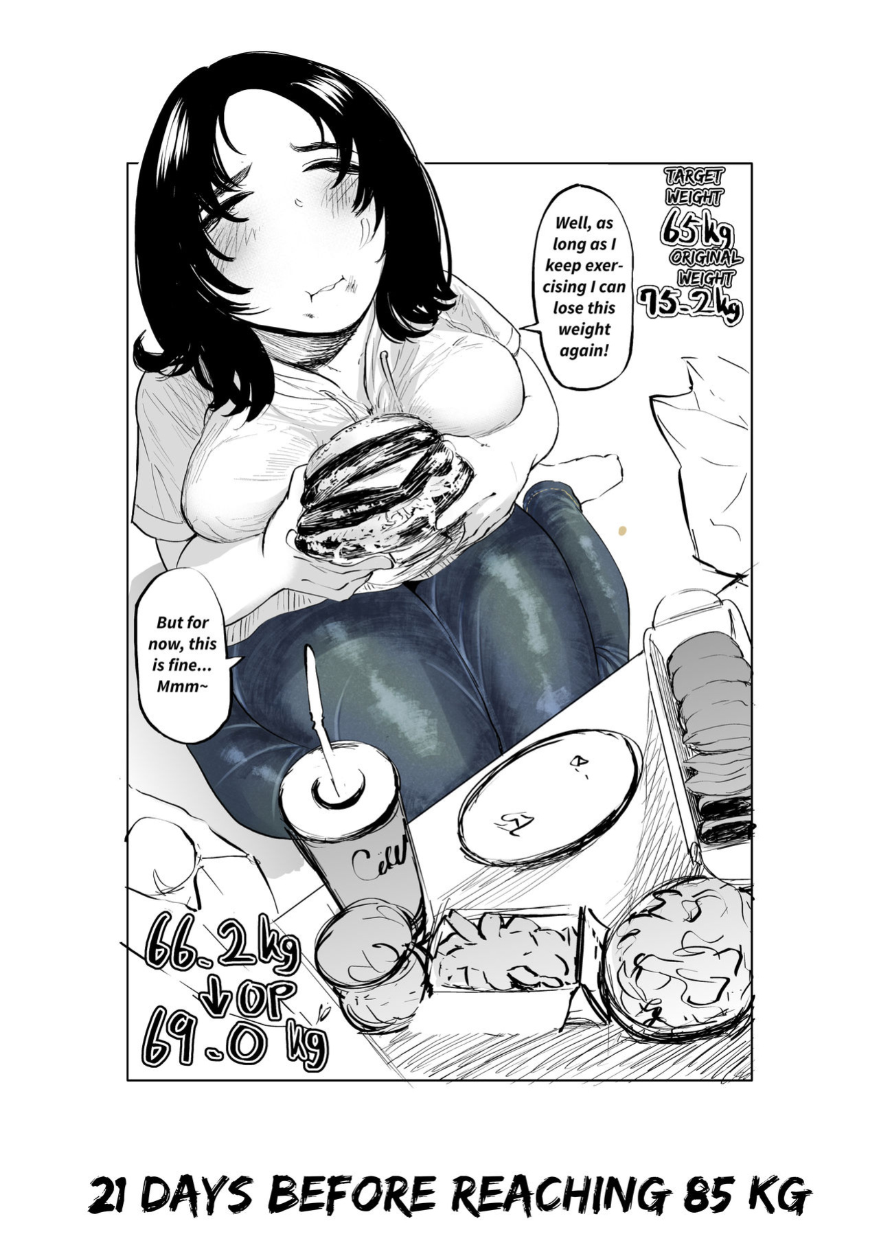 [Fukuhara Takaya] Ai Gains 10kg in 100 Days + Ai aims for 100kg