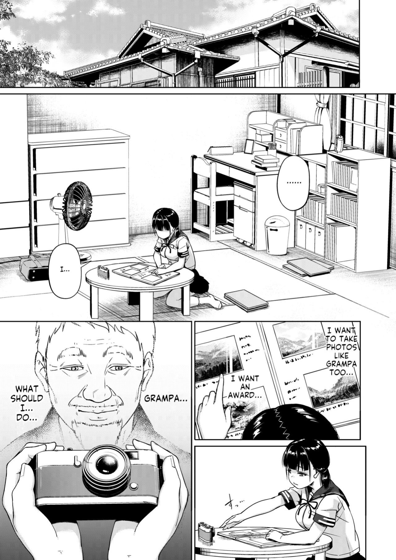 [Circle Mizusane (Mizusane)] Joshi Shashin-bu to Oji-san Shidouin ~Kuimono ni Sareta Akogare~ [Komori Translations]
