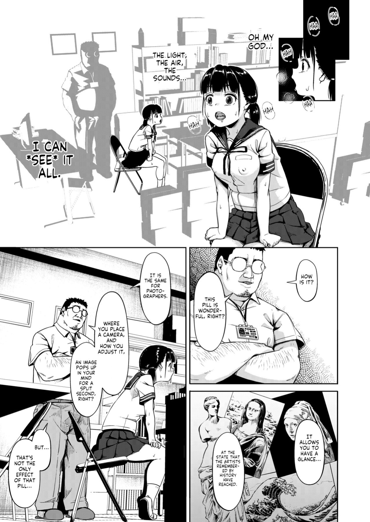 [Circle Mizusane (Mizusane)] Joshi Shashin-bu to Oji-san Shidouin ~Kuimono ni Sareta Akogare~ [Komori Translations]