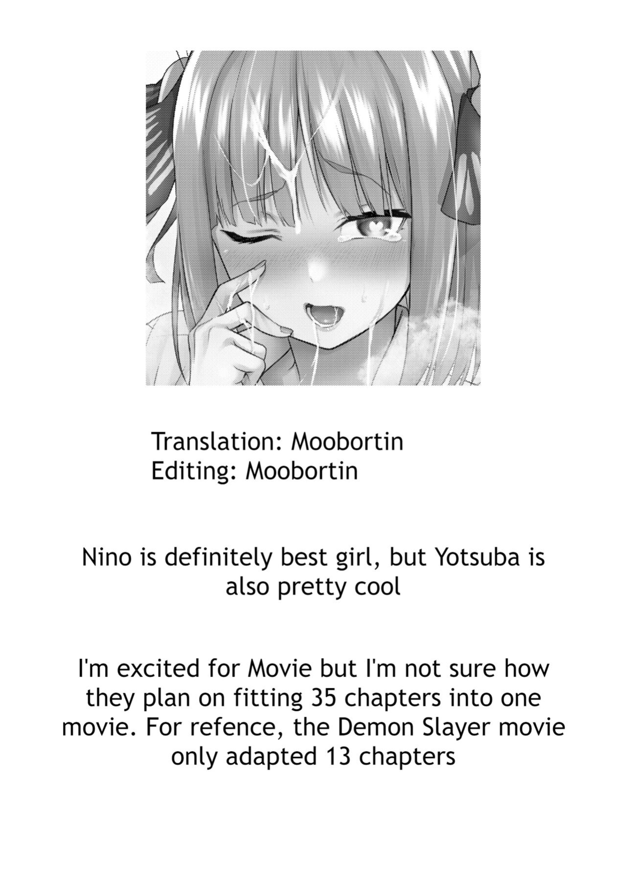 [Kozuki Sousaku Dokoro (Kozuki)] Ichinengo no Itazura | Fooling Around, One Year Later (Gotoubun no Hanayome) [Moobortin]