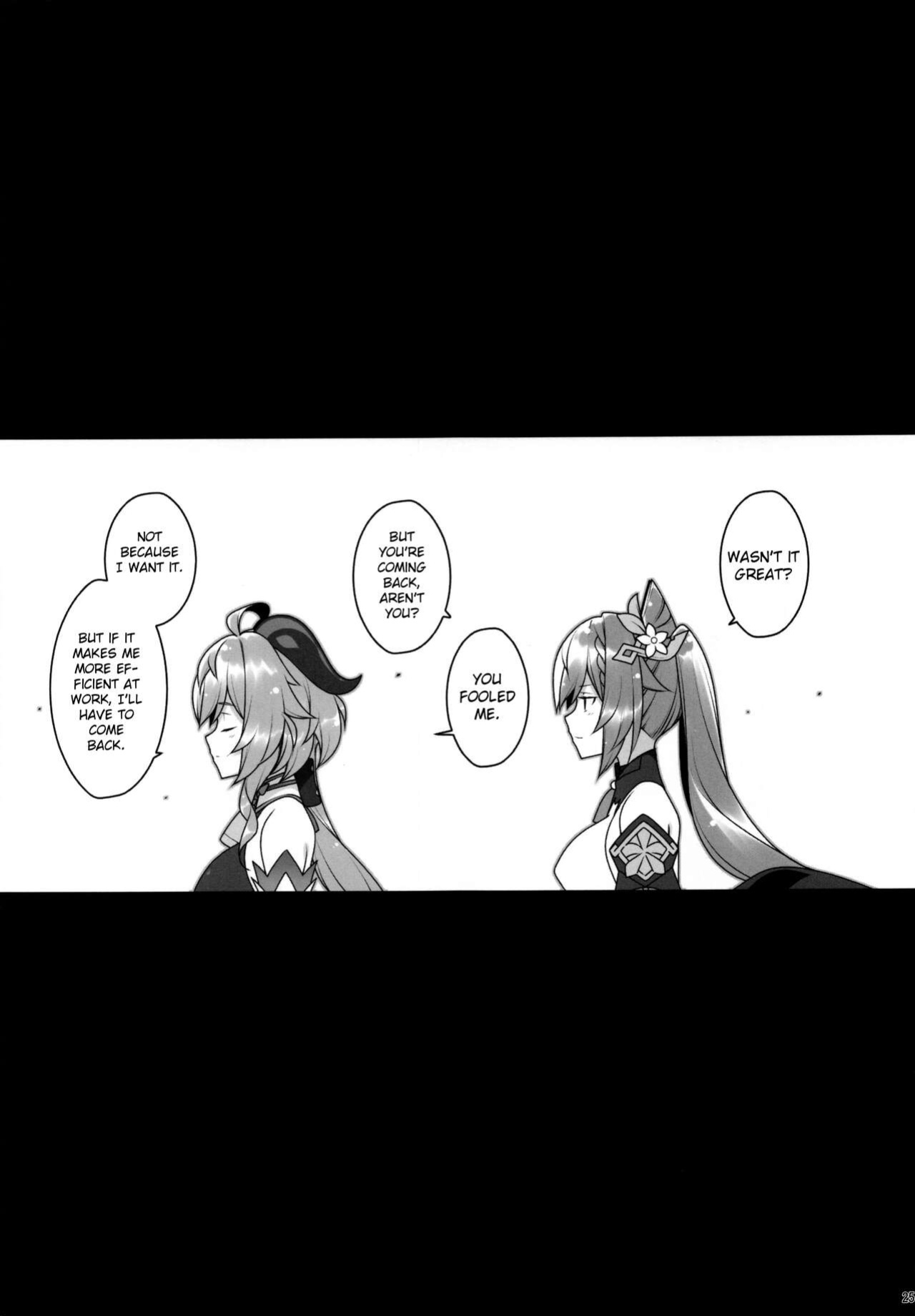 (C99) [Yuusha-sama Go-ikkou (Nemigi Tsukasa)] Gokuraku Kikou (Genshin Impact) [Shiromaru]