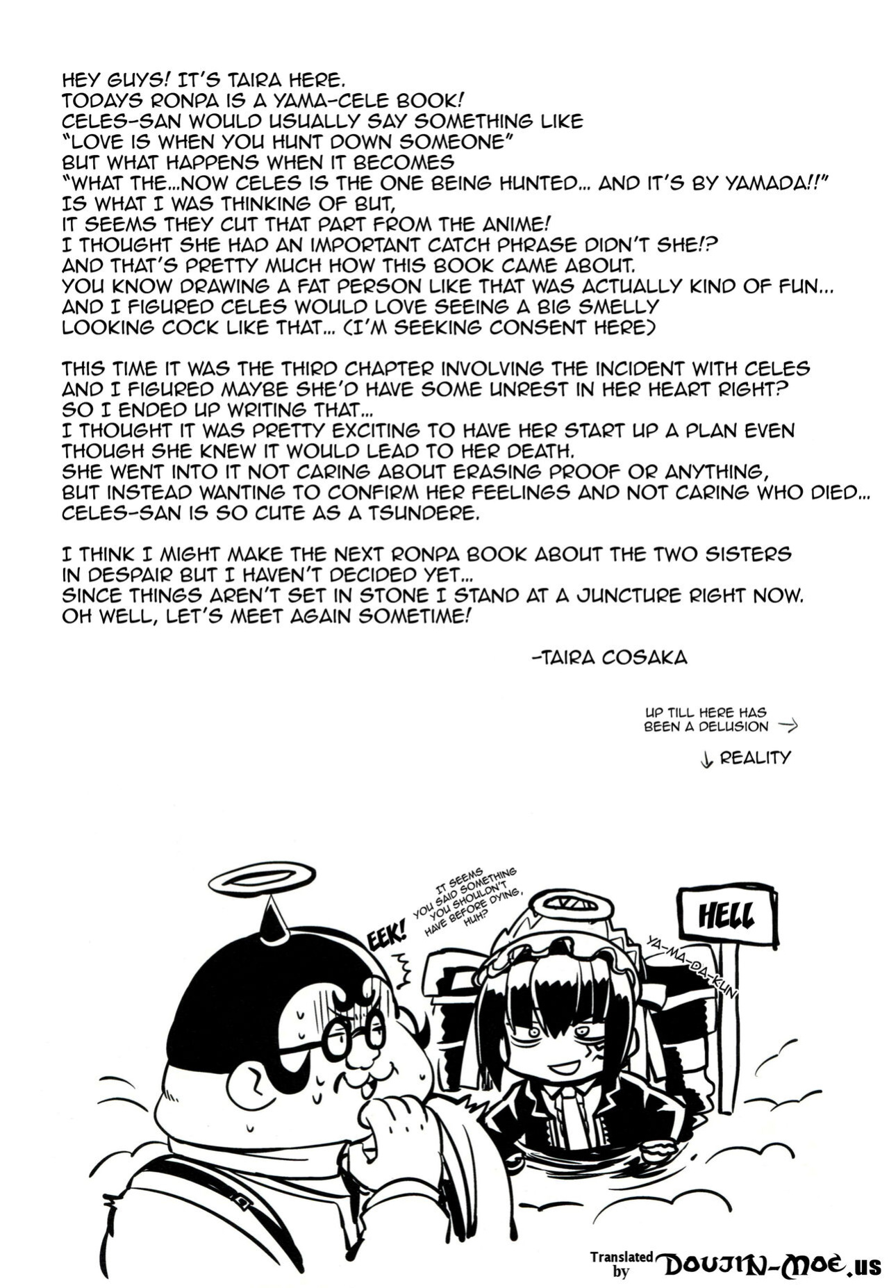 (COMIC1☆8) [Hirusuta (Taira Kosaka)] Mata Raisei de Aimashou. | Let's Meet Again in the Afterlife. (Danganronpa)