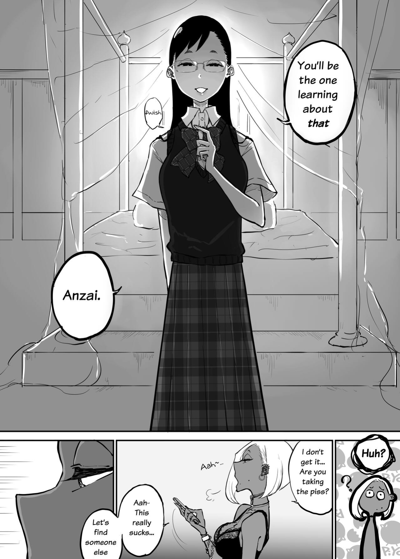 [Sky Dogma (Pandacorya)] Sparta Sensei ga Oshiego no Bitch Gal ni Ecchi na Koto Sareru Hanashi 3 | The Story of a Strict Teacher Who Got Fucked by Her Gyaru Bitch Student #3 [YuriYaku]