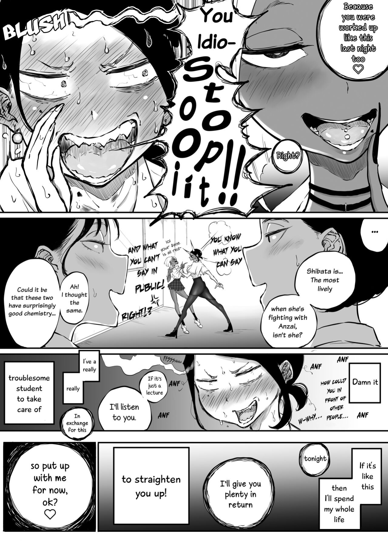 [Sky Dogma (Pandacorya)] Sparta Sensei ga Oshiego no Bitch Gal ni Ecchi na Koto Sareru Hanashi 3 | The Story of a Strict Teacher Who Got Fucked by Her Gyaru Bitch Student #3 [YuriYaku]