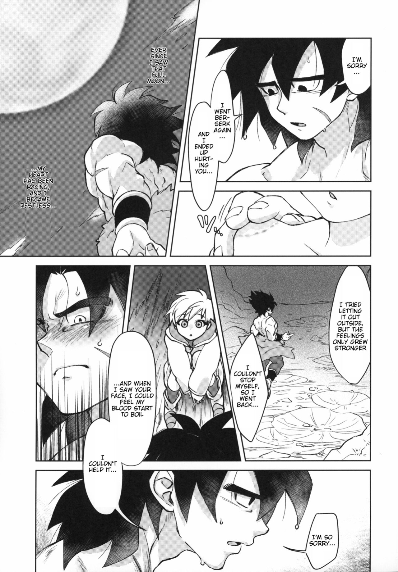 (SPARK14) [Shigureya (Gure)] Tsukiyo ni Kawaku | Thirst on a Moonlit Night (Dragon Ball Super)