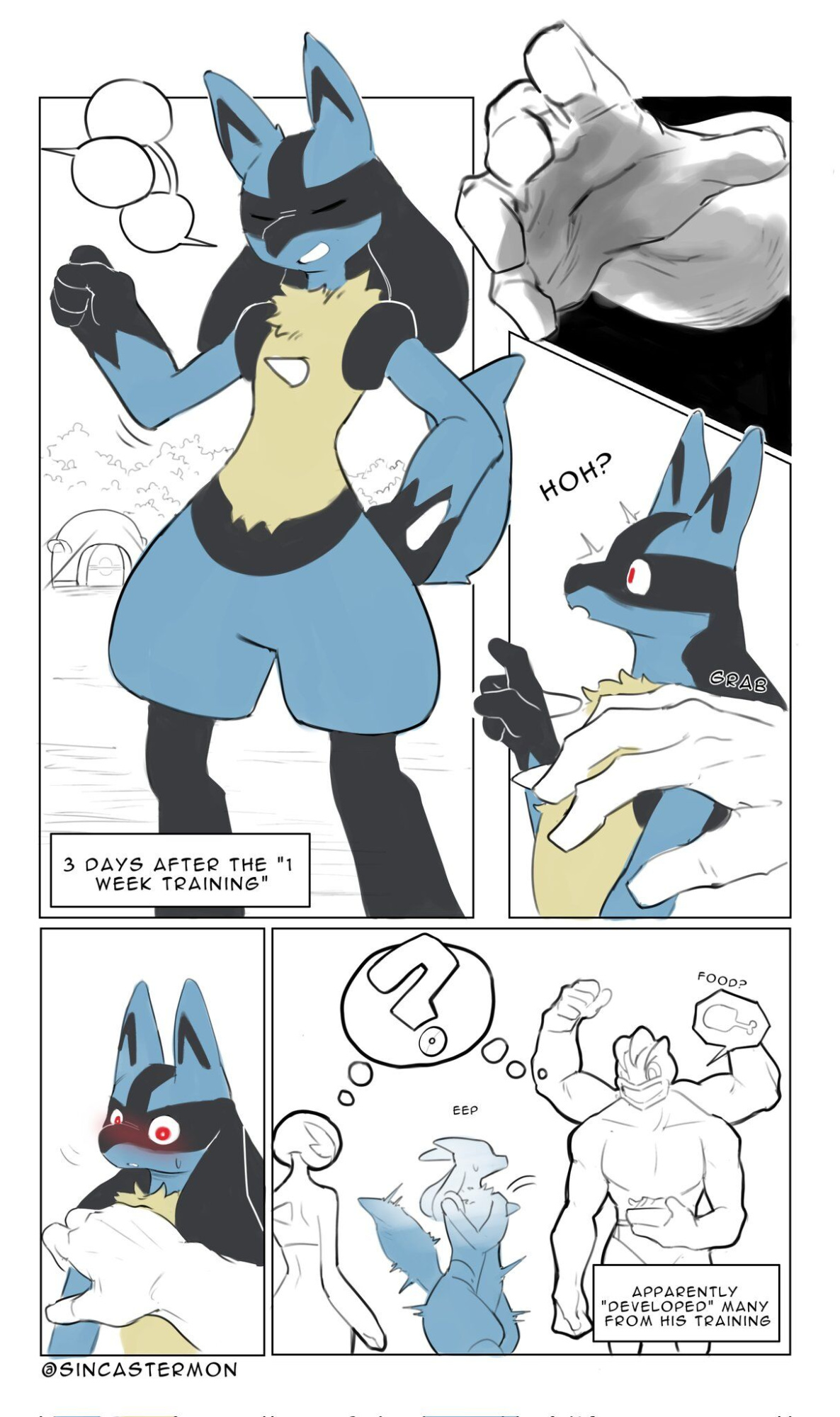 [SinCastermon] Lucario’s training (Pokémon)