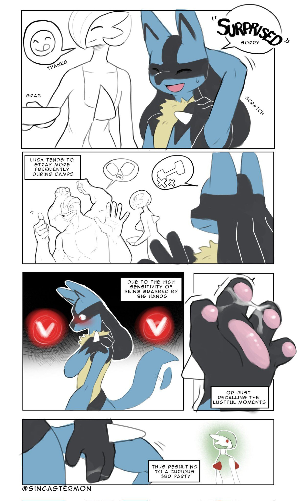 [SinCastermon] Lucario’s training (Pokémon)