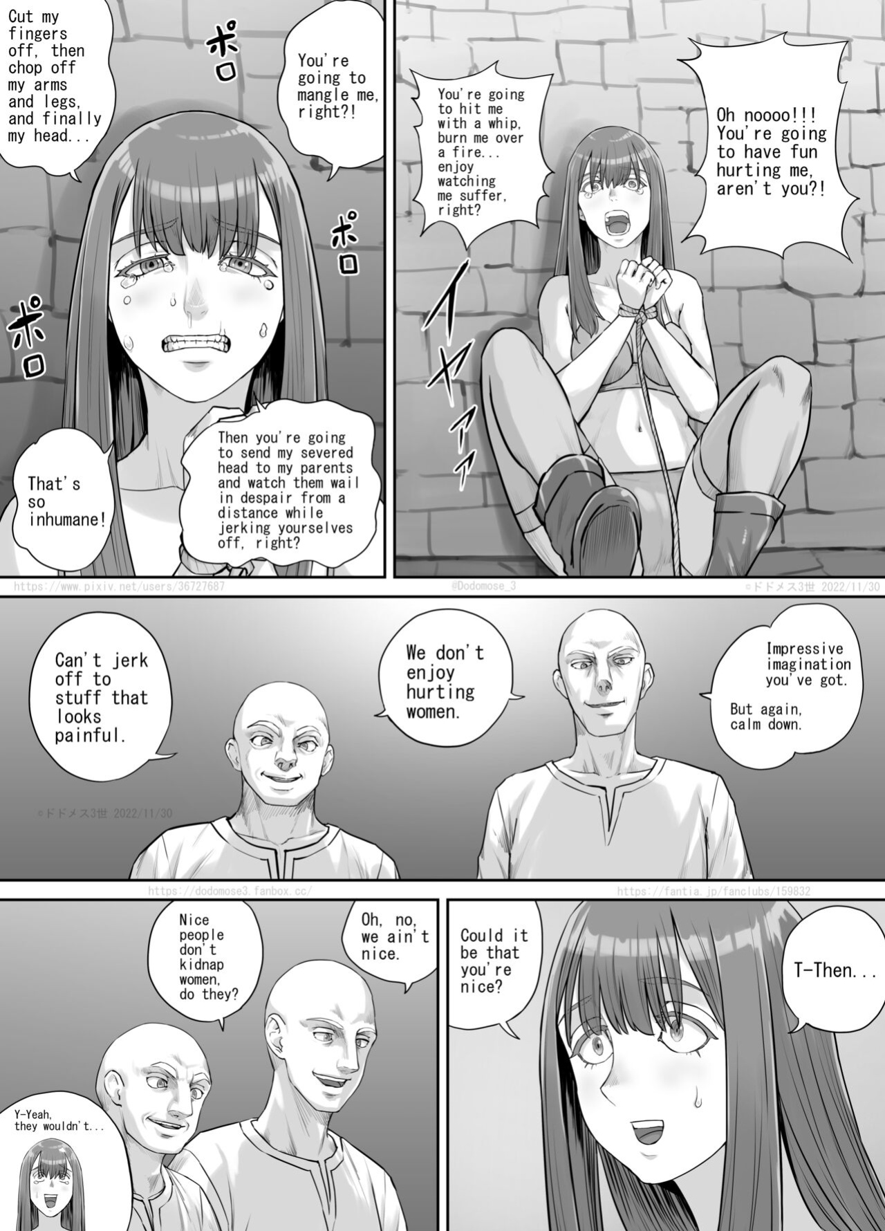 [DODOMESU3SEI] 変態に攫われた女性の話（English Version） (Pixiv Fanbox)