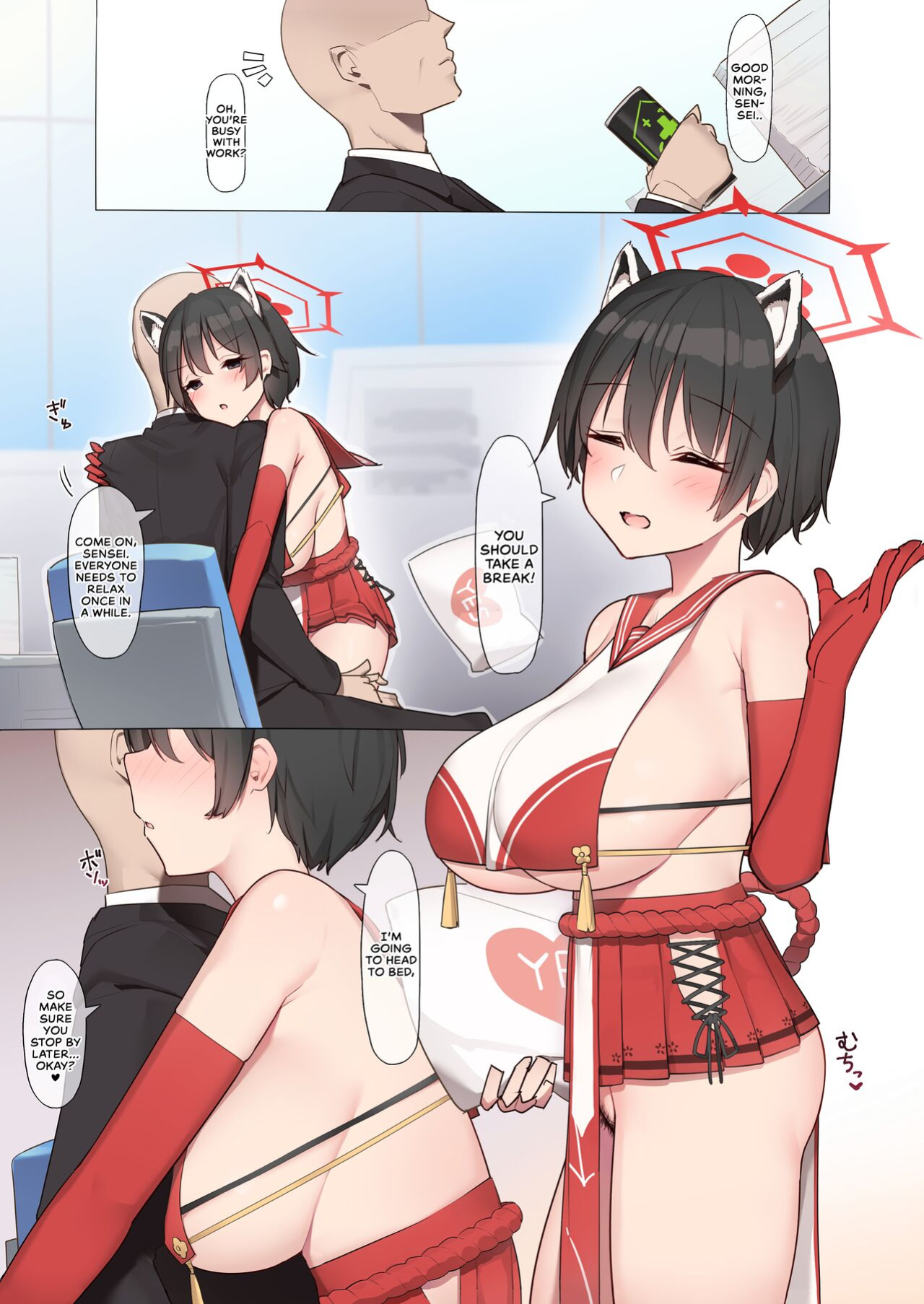 [Higedokoro (Alapi)] Schale Houshibu Katsudou Kiroku | This Week's Record of Activities for the Schale Relief Club (Blue Archive) [head empty]