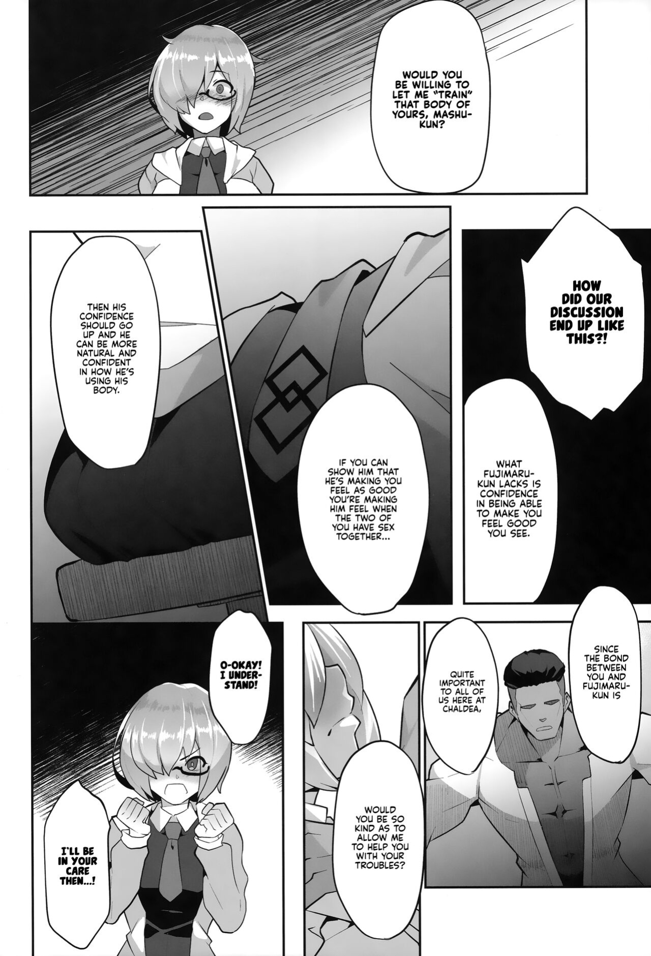 (C100) [Puniponya (Kupala)] Mashu, Ganbarimasu | Mashu is Trying Her Best (Fate Grand Order) [Kyuume]