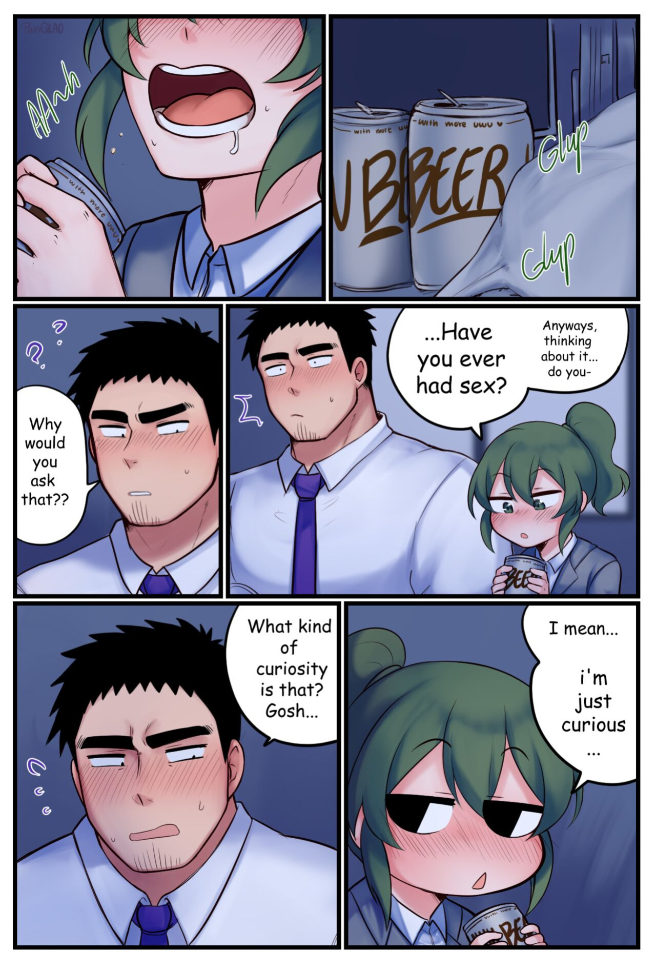 [PanQLAO] Night at the Office (My Senpai is Annoying! | Senpai ga Uzai Kouhai no Hanashi)