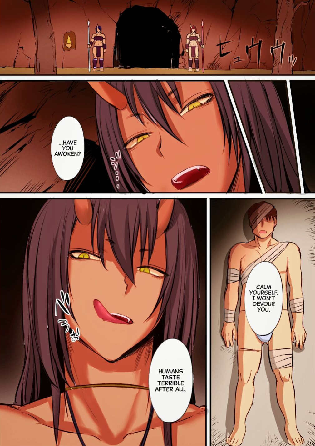 [Moburaibu] Oni ni Haiboku Shita Boukensha ga Rachi Sarete Kozukuri Suru Hanashi | A Story About How An Adventurer Who Was Beaten By An Oni Got Captured To Make Babies [CulturedCommissions](colored）