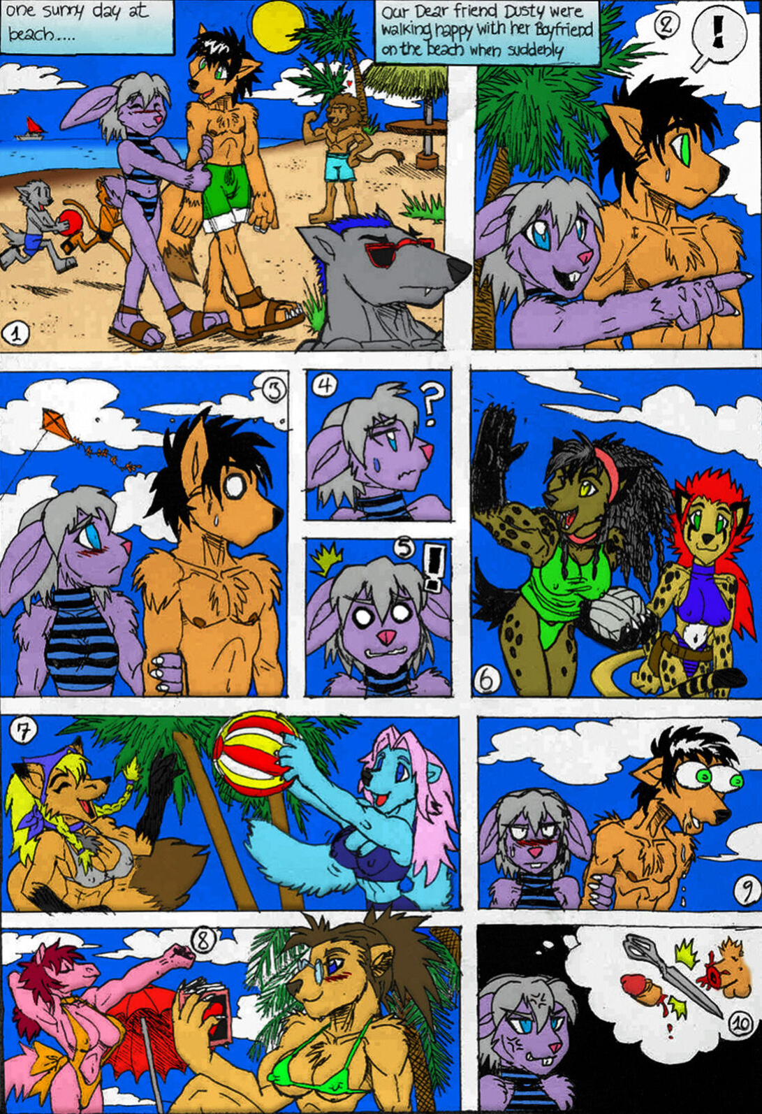 Lusty Beach colored