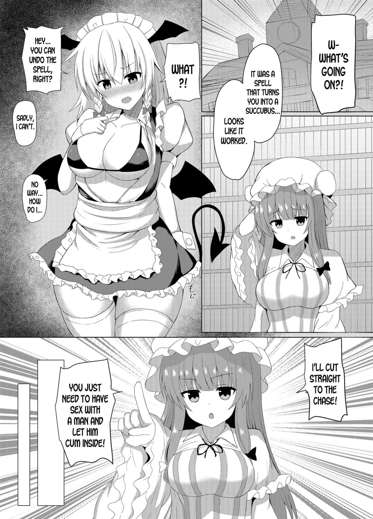 [tomikadou (tksand)] Patchouli no Jikken de Succubus ni Natta Sakuya-san (Touhou Project) [desudesu]