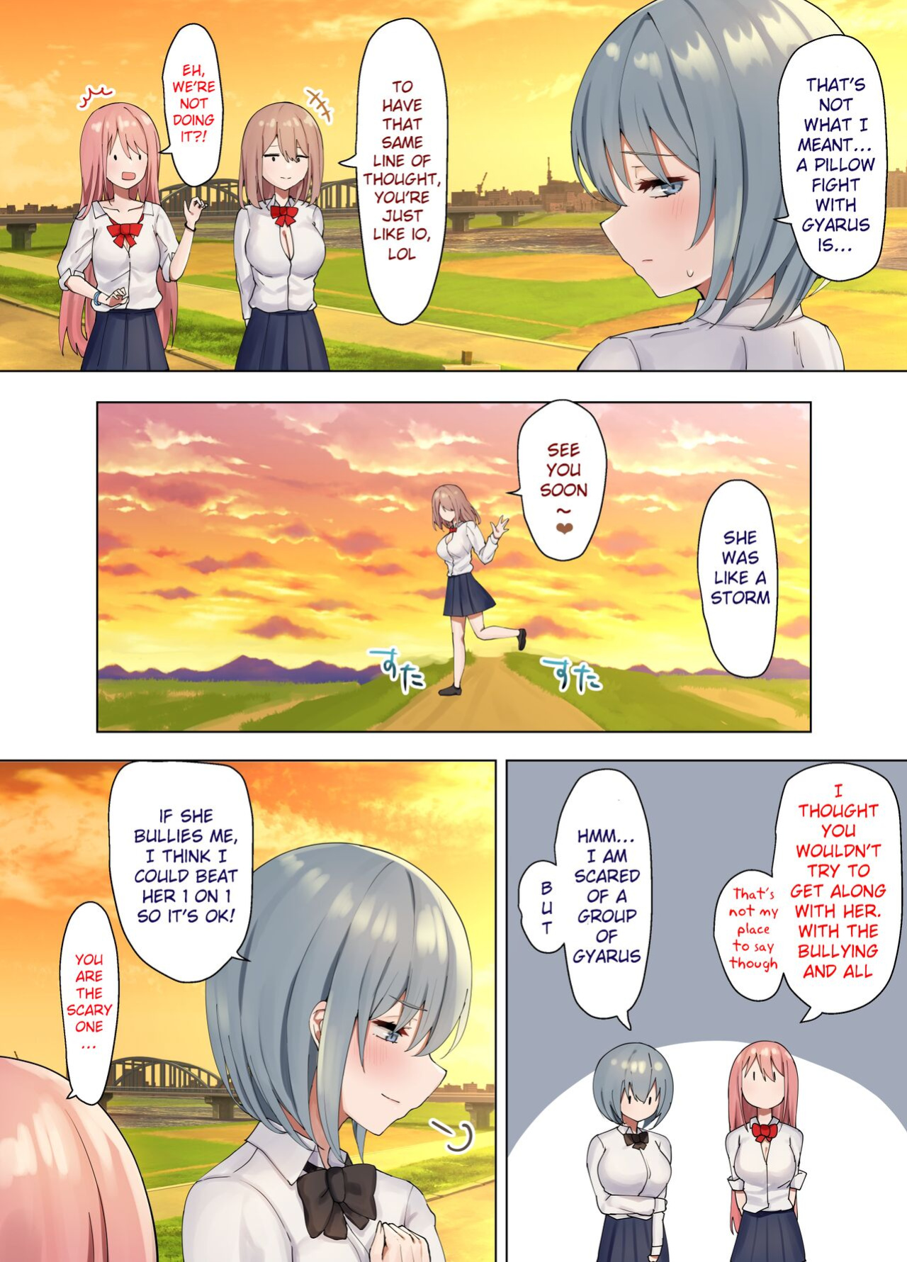 [Pirio Destruction (Piripun)] Ijimerarekko no Nekura Onna ga Jitsu wa Dohentai de Ijimekko no Ubu na Gal ni Shikaeshi o Suru Yuri 3 [SquigglesJP]