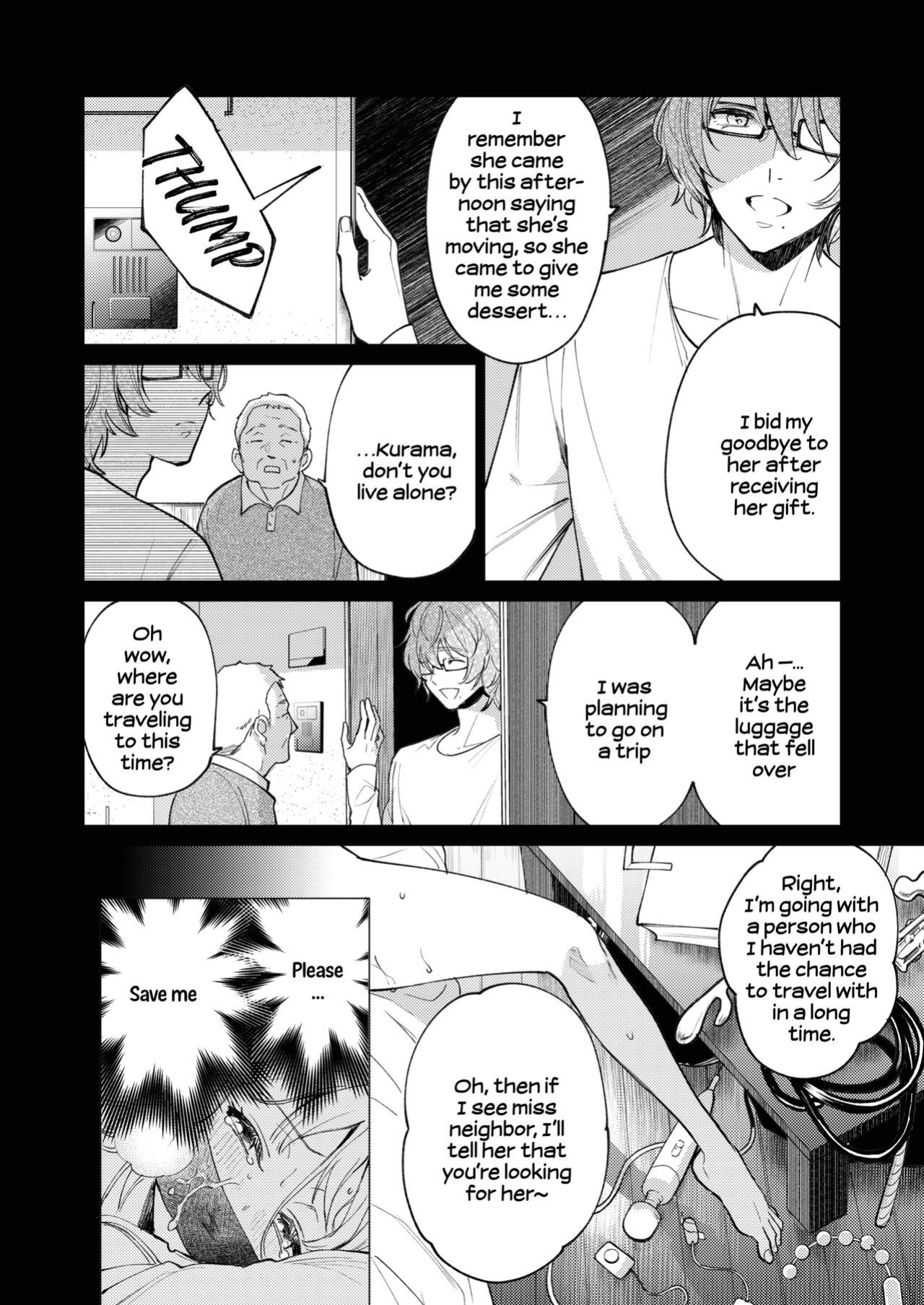 [parasite garden (Uruh Akua)] 203-gou no Rinjin wa Kagitaba Hitotsu Nokoshite Kieta. | The Neighbor in Room 203 Disappeared Leaving a Key Behind. [Painful Nightz]