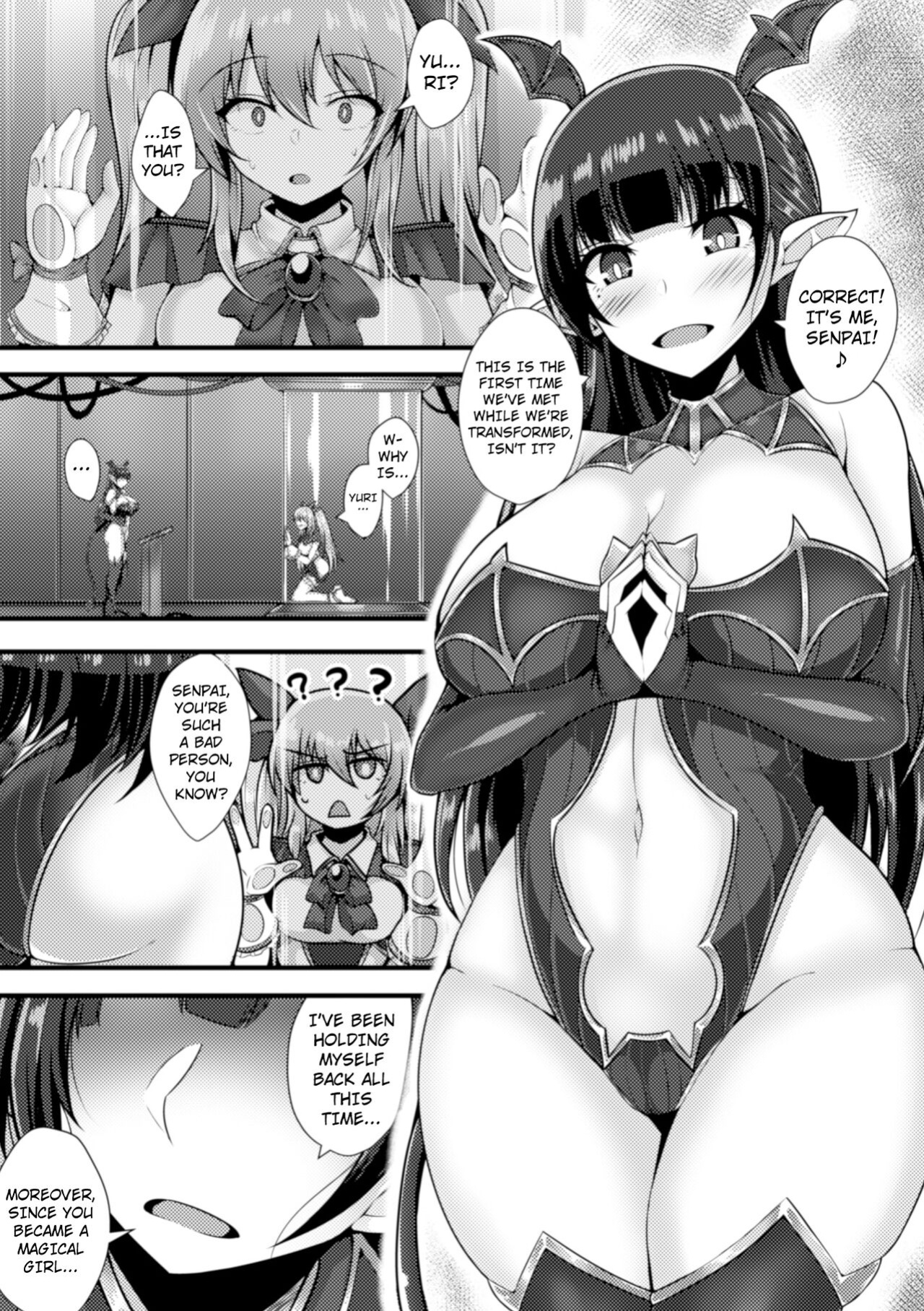 [Takanotume] Mahou Shoujo wa Inma Kaizou no Yume o Miru ka? | Does the Magical Girl Dream About Being Turned Into a Succubus? (2D Comic Magazine Capsule Kan Seigi no Heroine Mesu Ochi Jikken! Vol. 2) [Kuraudo]