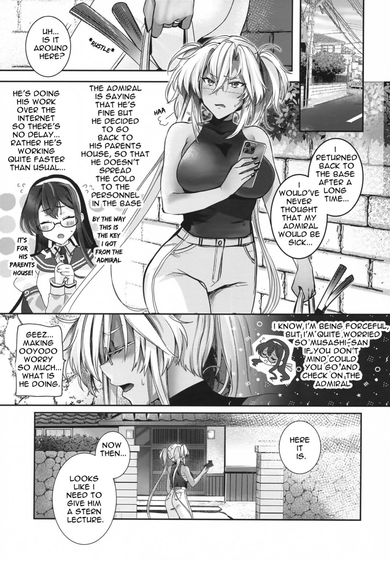 (C100) [Marosaan (Yunamaro)] Musashi-san no Yoru Jijou Anata no Ai Kagi Hen (Kantai Collection -KanColle-) [Carl]