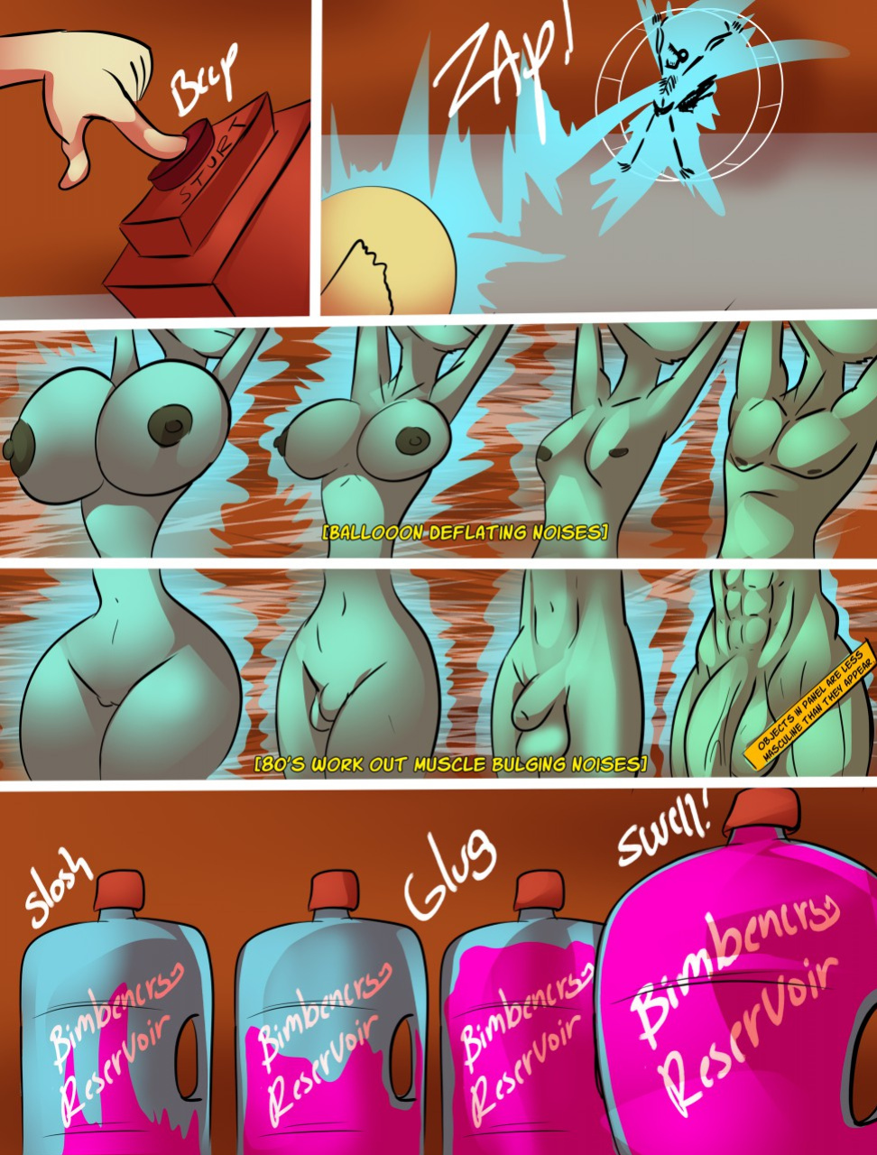 [TheBigBadWolf01] Tenkoman Comic 3: Attack of the Sexalotl (complete)