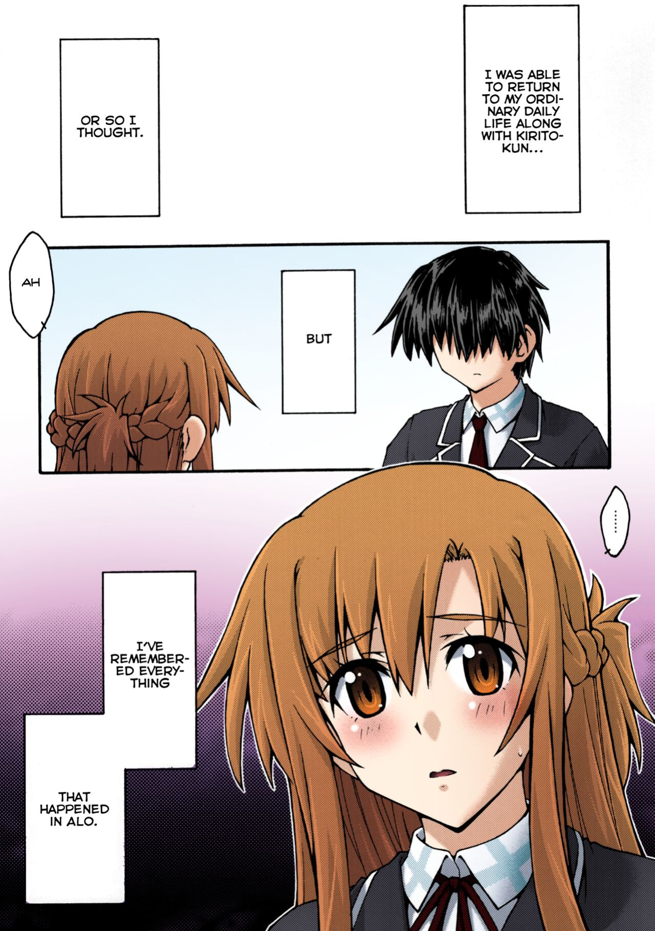 [sandglass (Uyuu Atsuno)] ochiru -asuna2- (Sword Art Online) [Brolen] [Colorized]