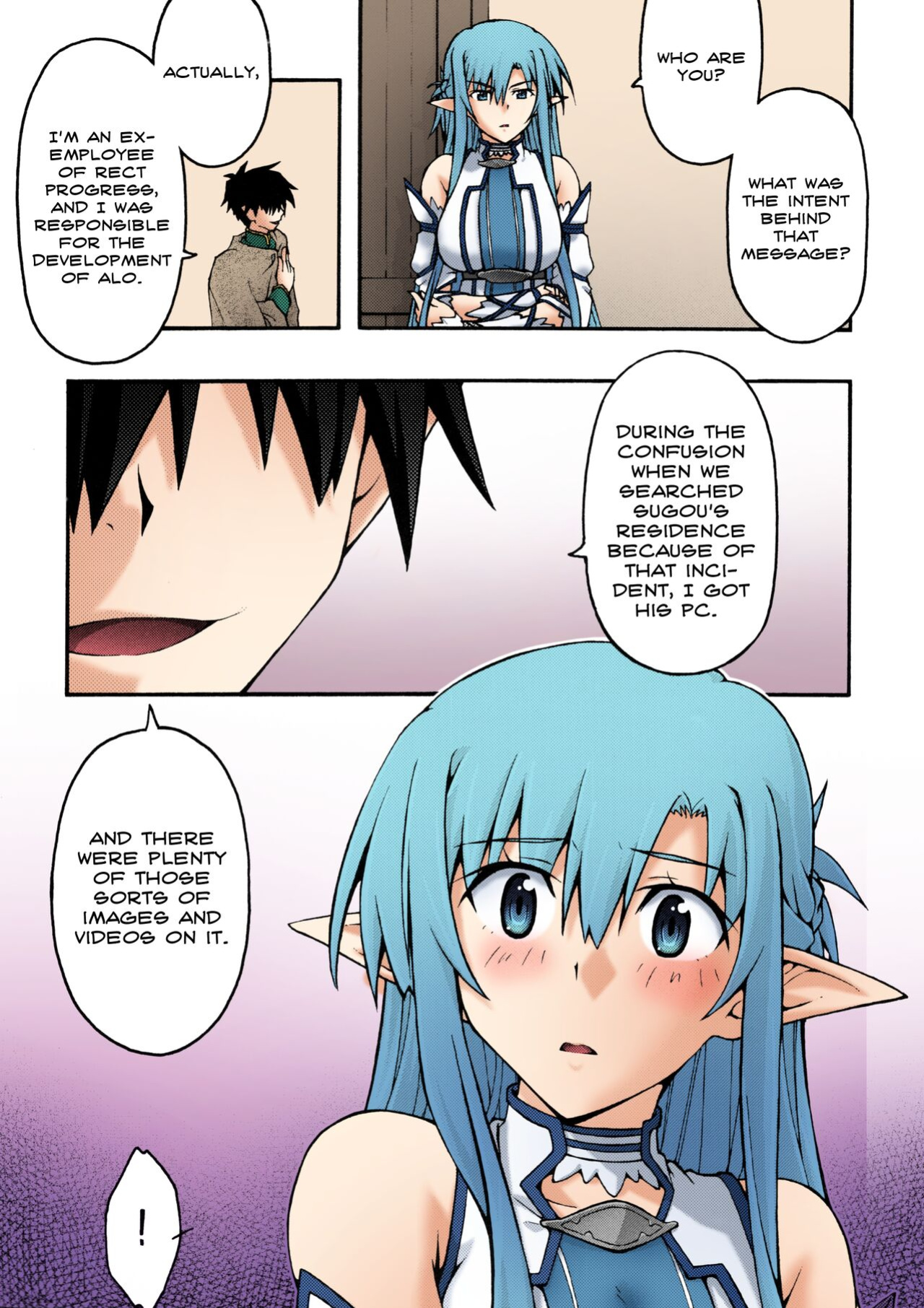 [sandglass (Uyuu Atsuno)] ochiru -asuna2- (Sword Art Online) [Brolen] [Colorized]
