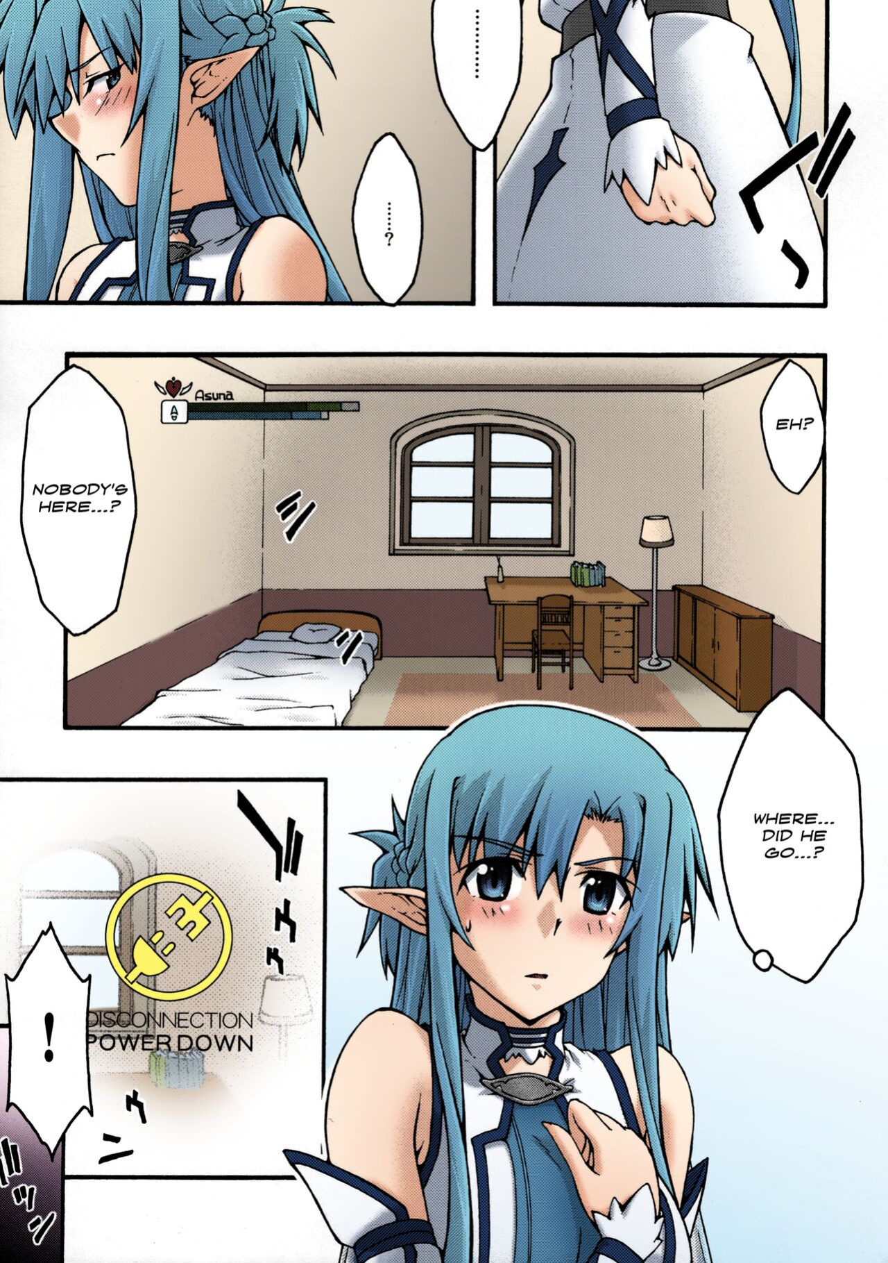 [sandglass (Uyuu Atsuno)] ochiru -asuna2- (Sword Art Online) [Brolen] [Colorized]