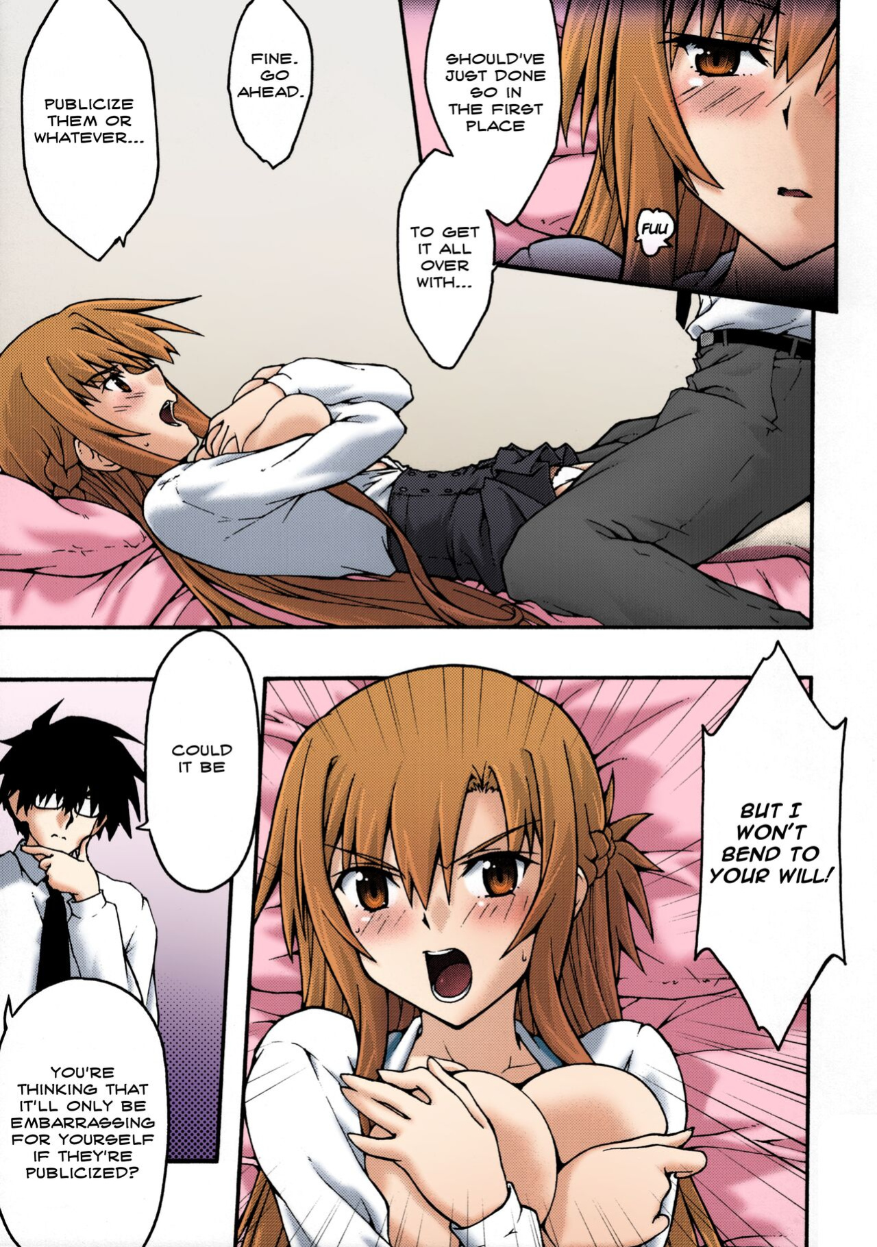 [sandglass (Uyuu Atsuno)] ochiru -asuna2- (Sword Art Online) [Brolen] [Colorized]