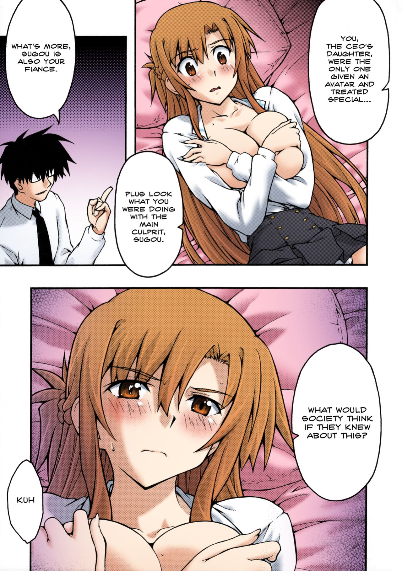 [sandglass (Uyuu Atsuno)] ochiru -asuna2- (Sword Art Online) [Brolen] [Colorized]