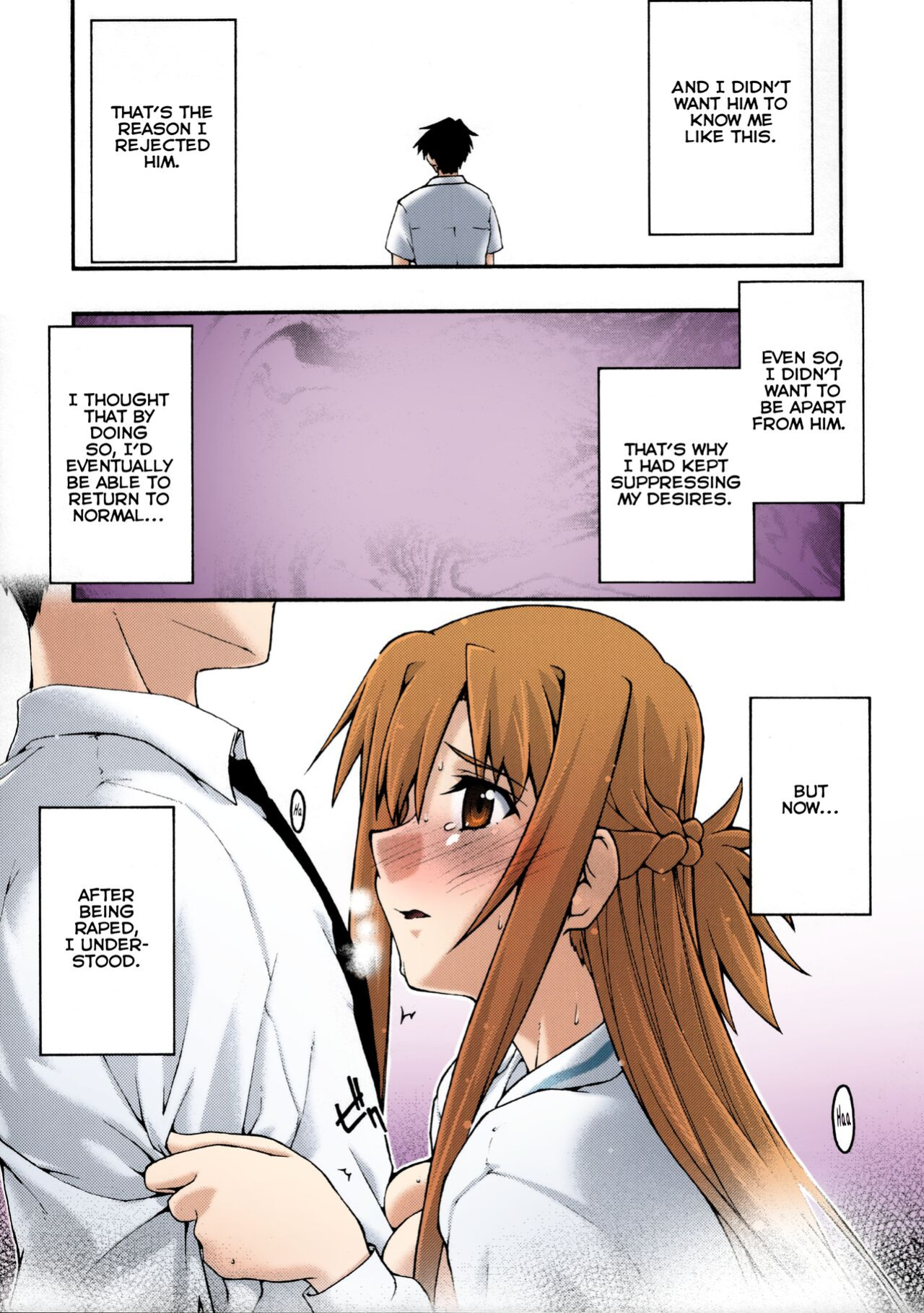 [sandglass (Uyuu Atsuno)] ochiru -asuna2- (Sword Art Online) [Brolen] [Colorized]