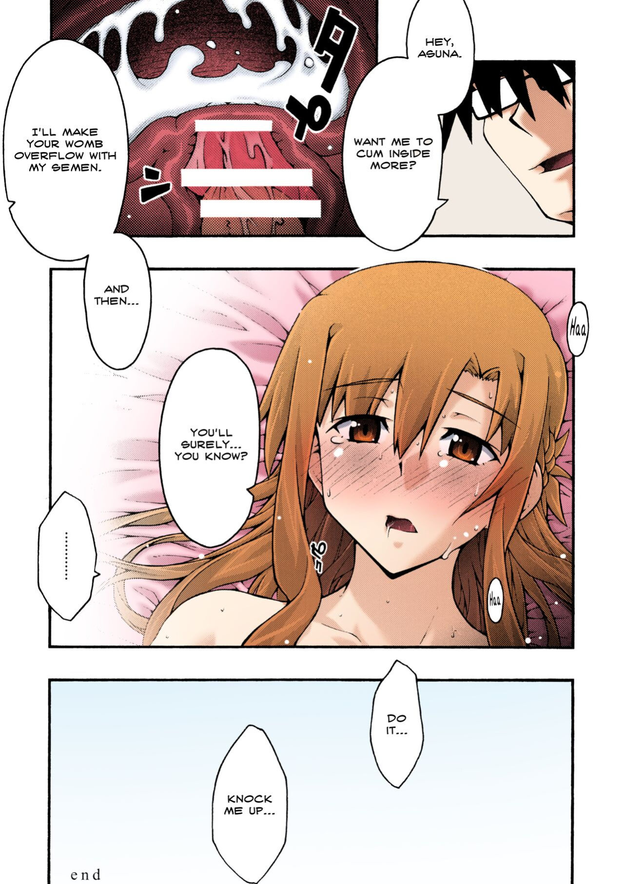[sandglass (Uyuu Atsuno)] ochiru -asuna2- (Sword Art Online) [Brolen] [Colorized]
