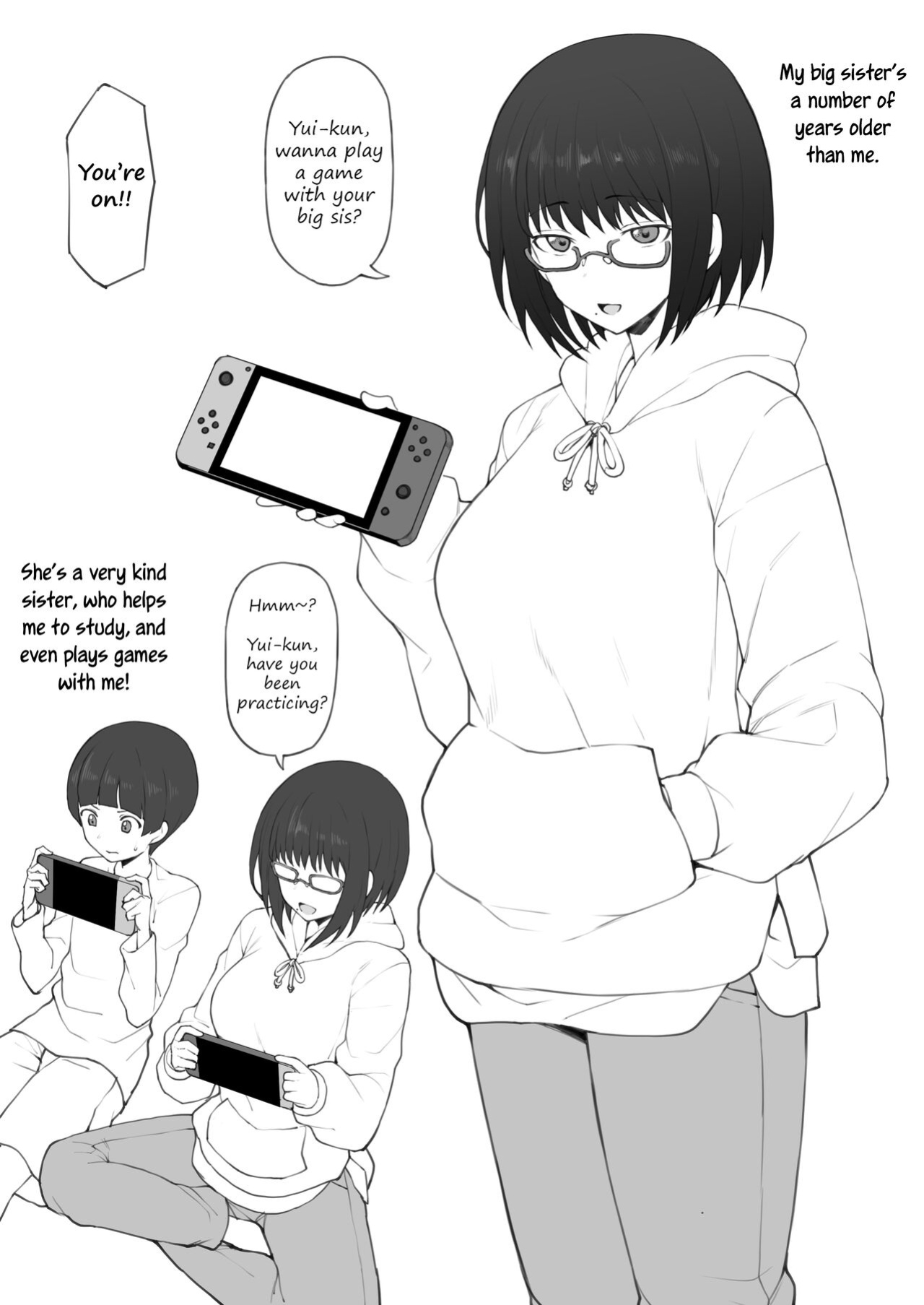 [Terasu MC] Daisuki na Onee-chan ni Karita Pasocon no Naka ni... | On the Laptop My Beloved Big Sister Lent Me…