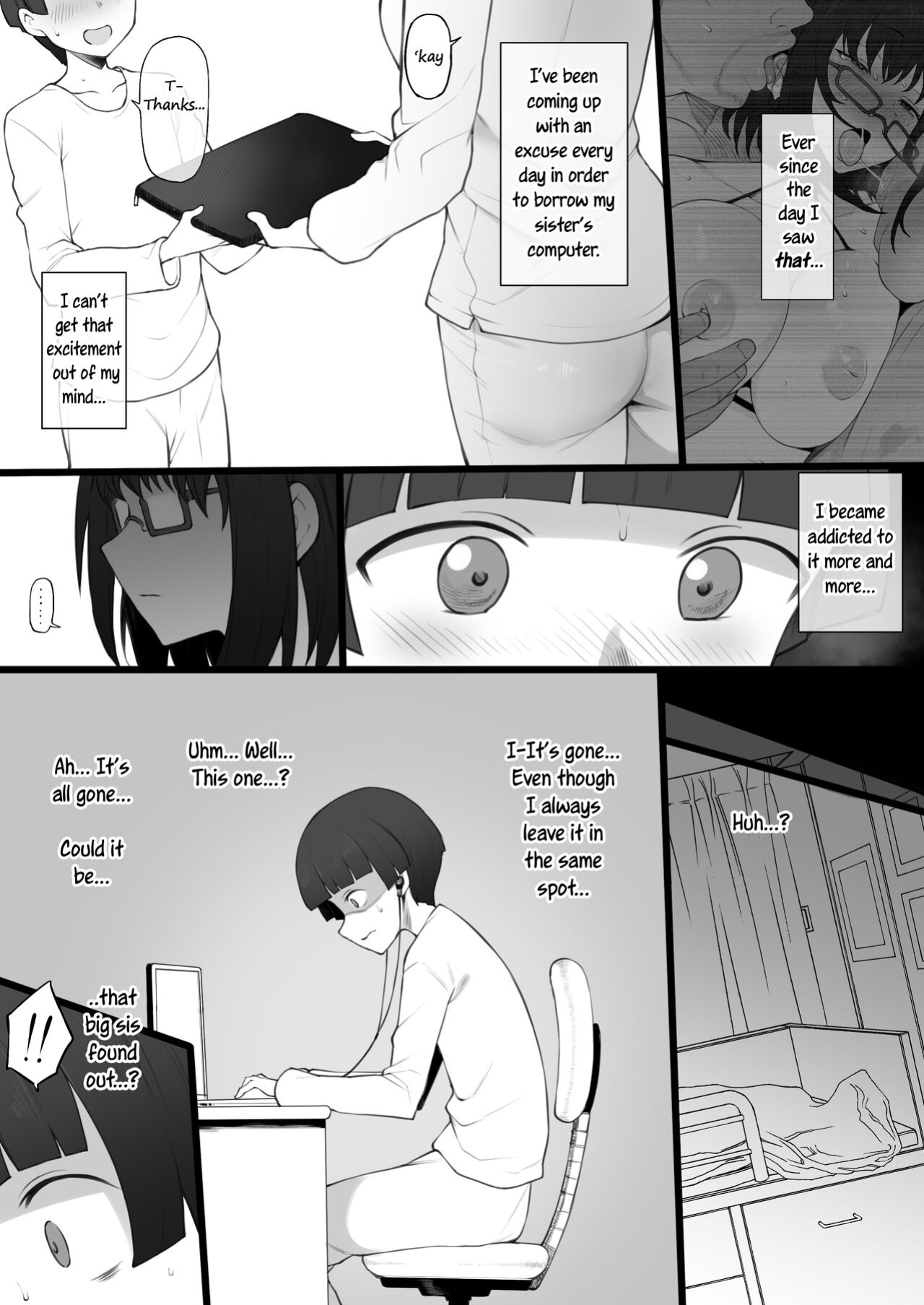 [Terasu MC] Daisuki na Onee-chan ni Karita Pasocon no Naka ni... | On the Laptop My Beloved Big Sister Lent Me…