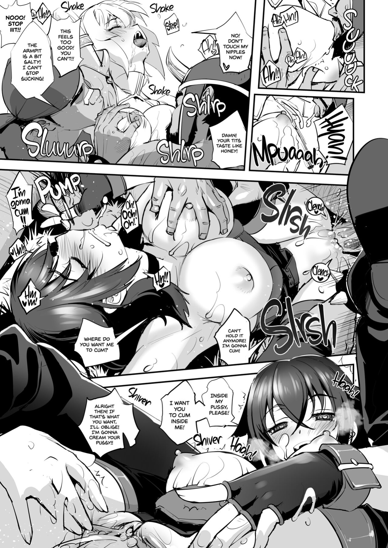 [G-Power! (SASAYUKi)] Shiro to Kage no Okugai Yuugi | Nanaly and Rita’s Outdoor Frolicking (Sennen Sensou Aigis)
