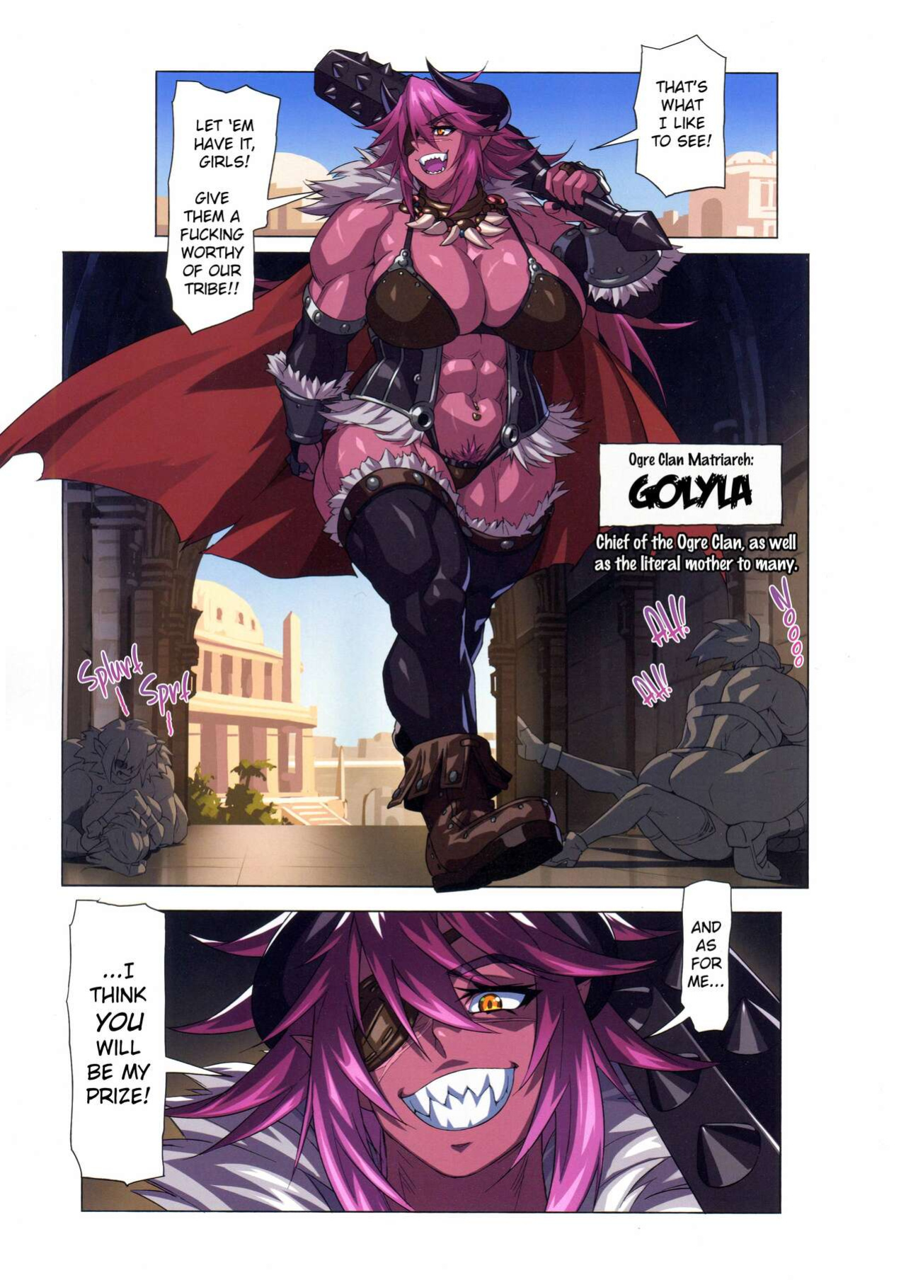 (C100) [M-ya (Mikoyan)] Ogre tai Dark Elf Ogre Hanshoku Dai Sakusen | Ogre Vs Dark Elf - Ogre Mating Season