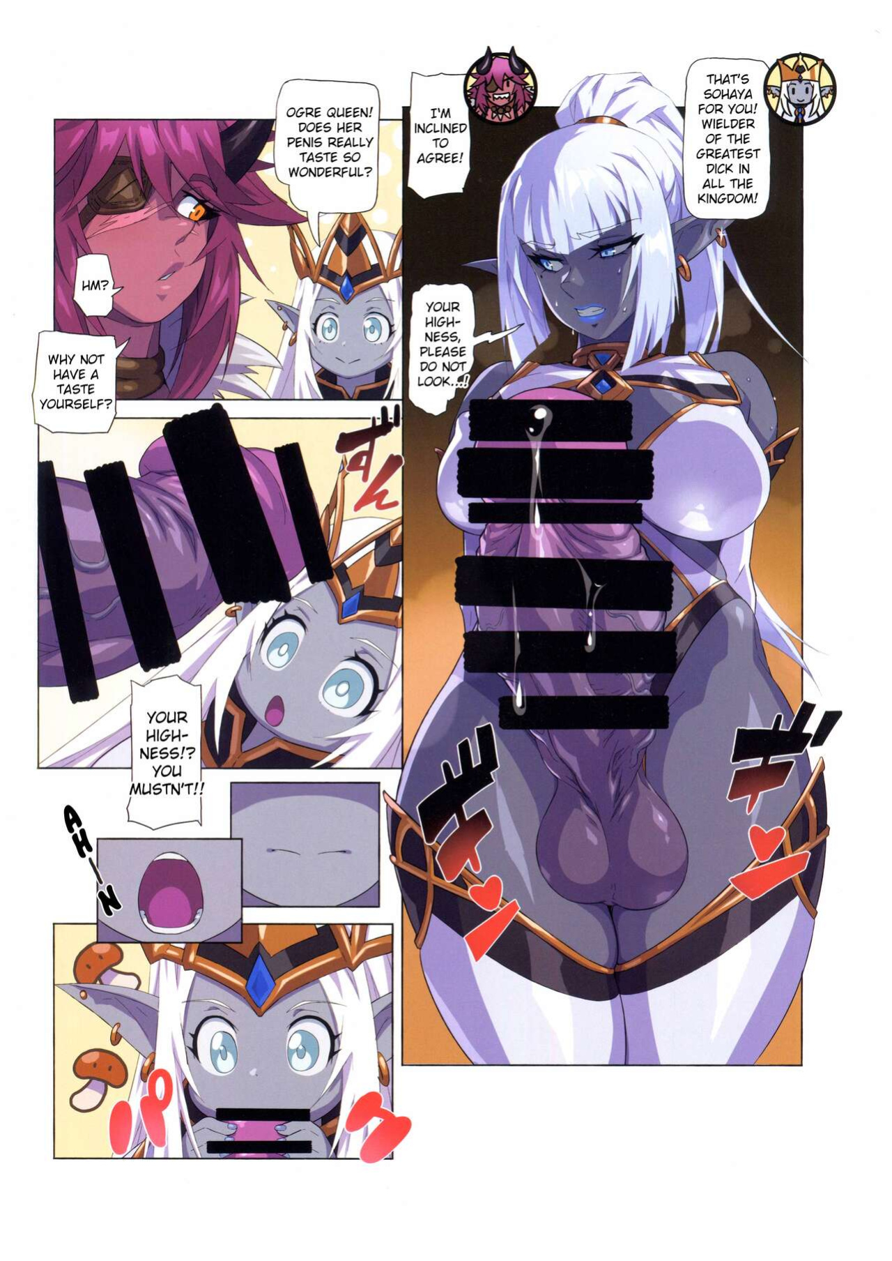 (C100) [M-ya (Mikoyan)] Ogre tai Dark Elf Ogre Hanshoku Dai Sakusen | Ogre Vs Dark Elf - Ogre Mating Season
