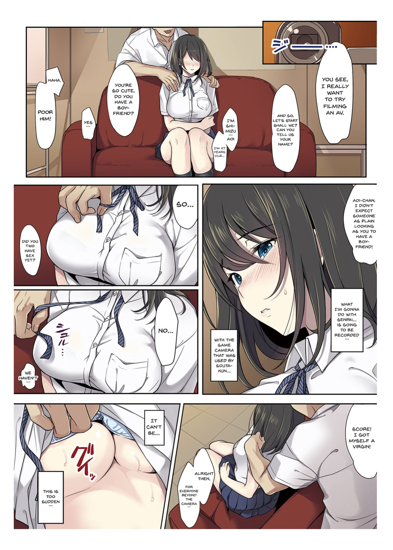 [Airy Socks] Kanojo no Okashita Ayamachi | Getting Fucked Is Her Fault