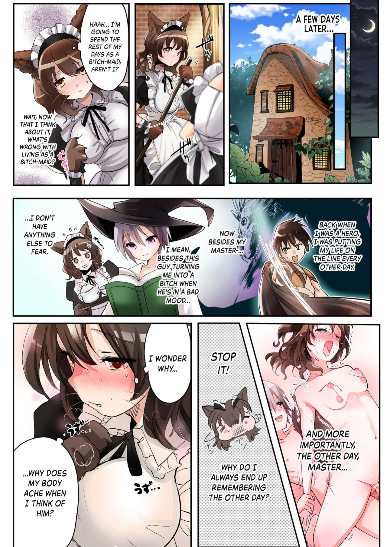 [Amuai Okashi Seisakusho (Kaiware Daikon, Seto Kouhei)] Yuusha no Ore wa TS Mesuinu Maid nanka ni wa Zettai ni Naranai! [Kinsei Translations]