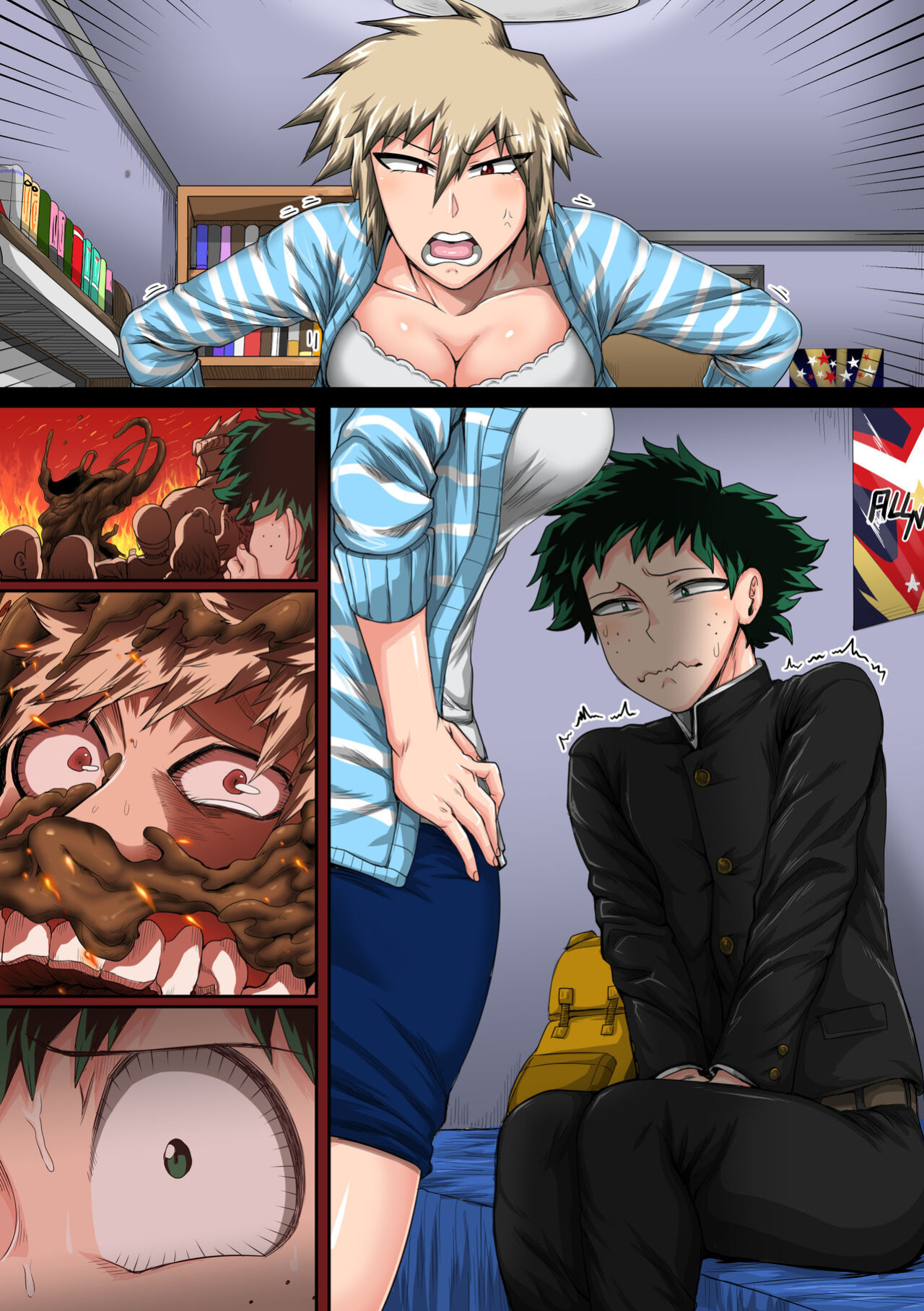 [Juicebox Koujou (Juna Juna Juice)] Summer Vacation With Bakugo's Mom Part Three Chapter One (Boku no Hero Academia)