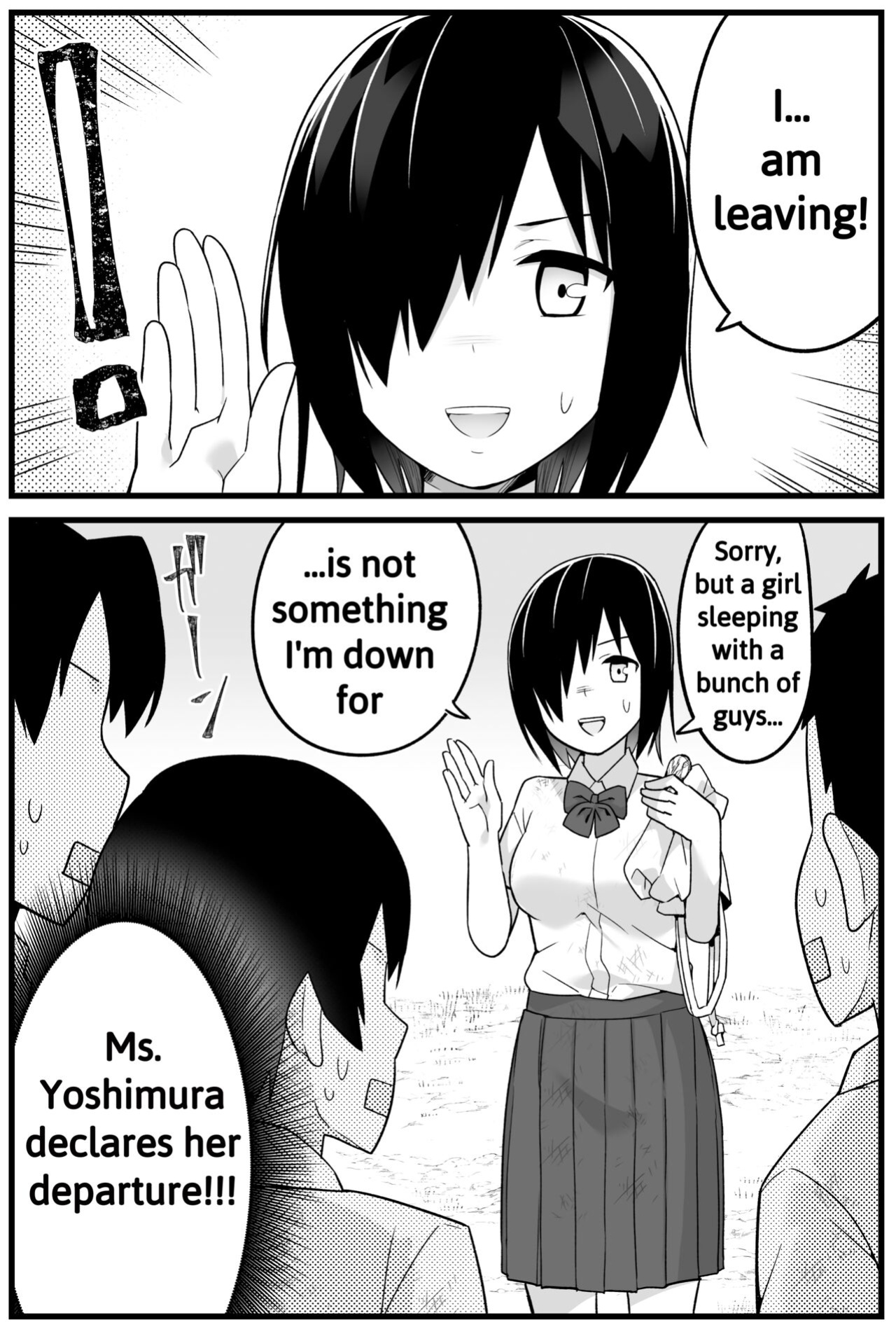 [Toilet Komoru] Mujintou JK! Choroi yo Yoshimura-san! 1 ~Nukegake Netori Hen~ [biggiedickie]